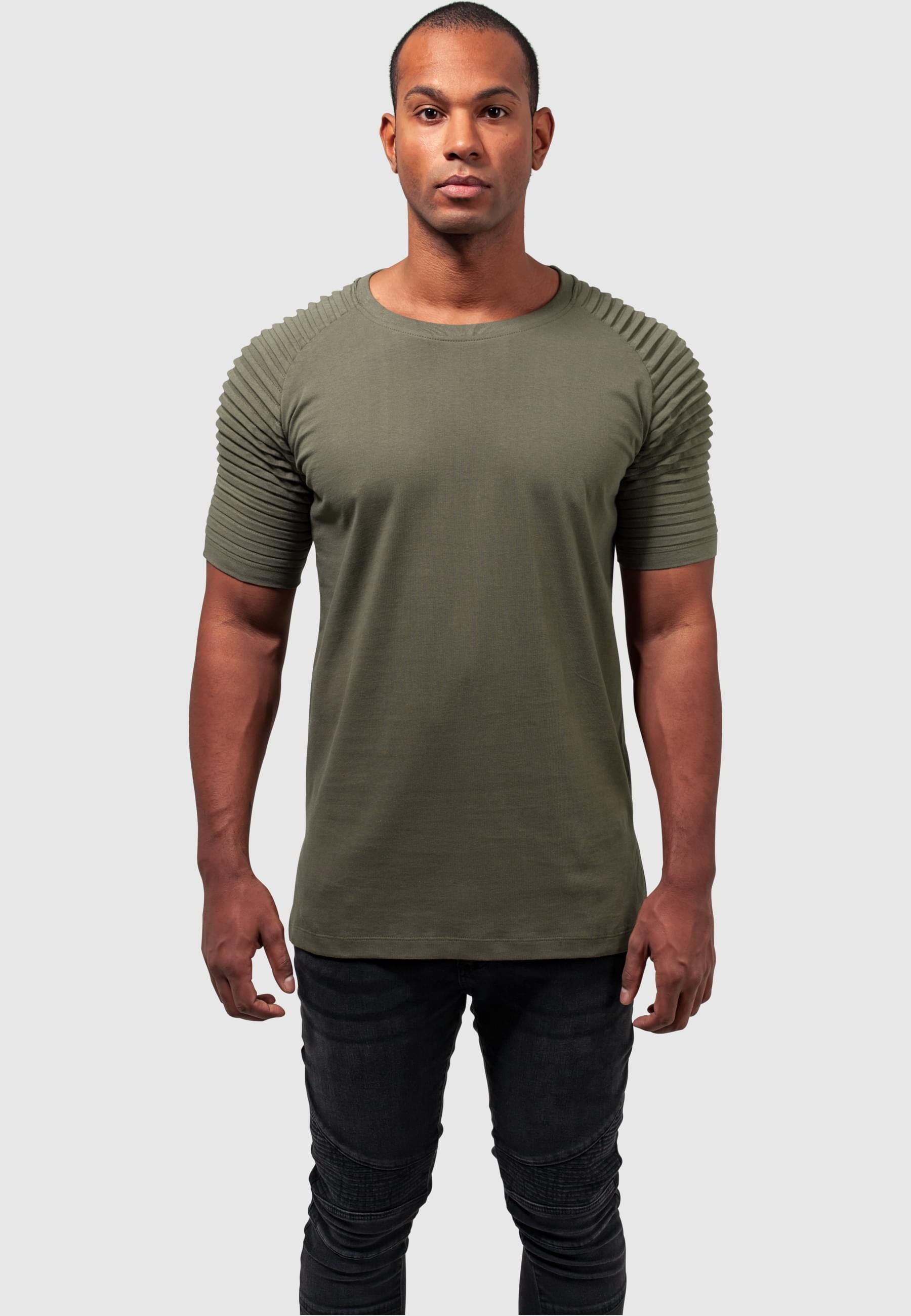 URBAN CLASSICS T-Shirt »Urban Classics Herren Pleat Raglan Tee«, (1 tlg.)