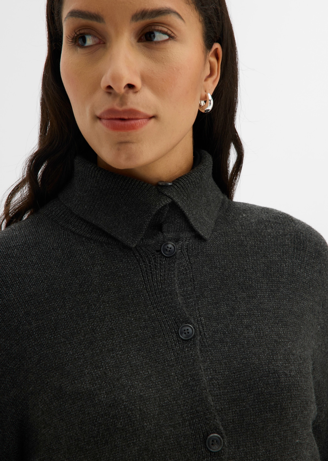 bonprix Strickjacke mit Knopfleiste, Loose Fit, im Casual-Stil