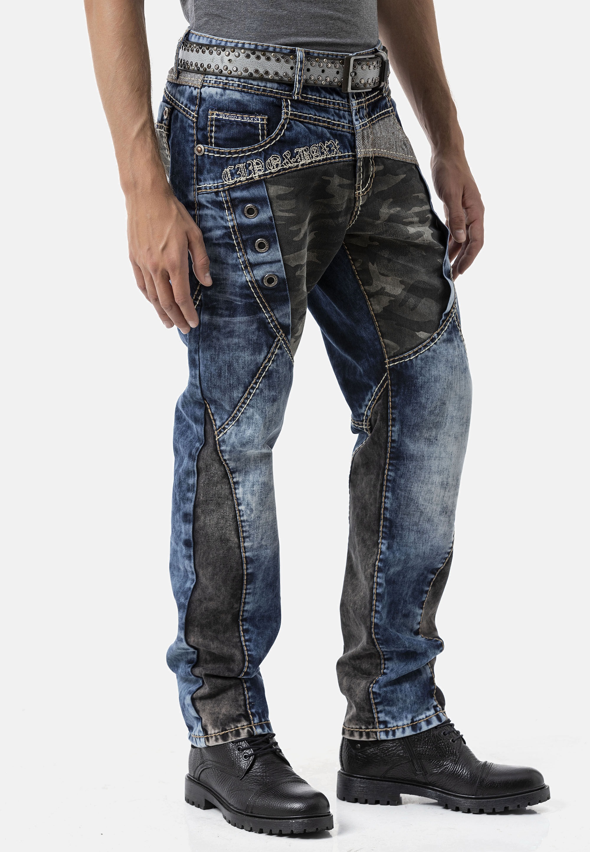 Cipo & Baxx Regular-fit-Jeans »CD894« mit stylischer Waschung