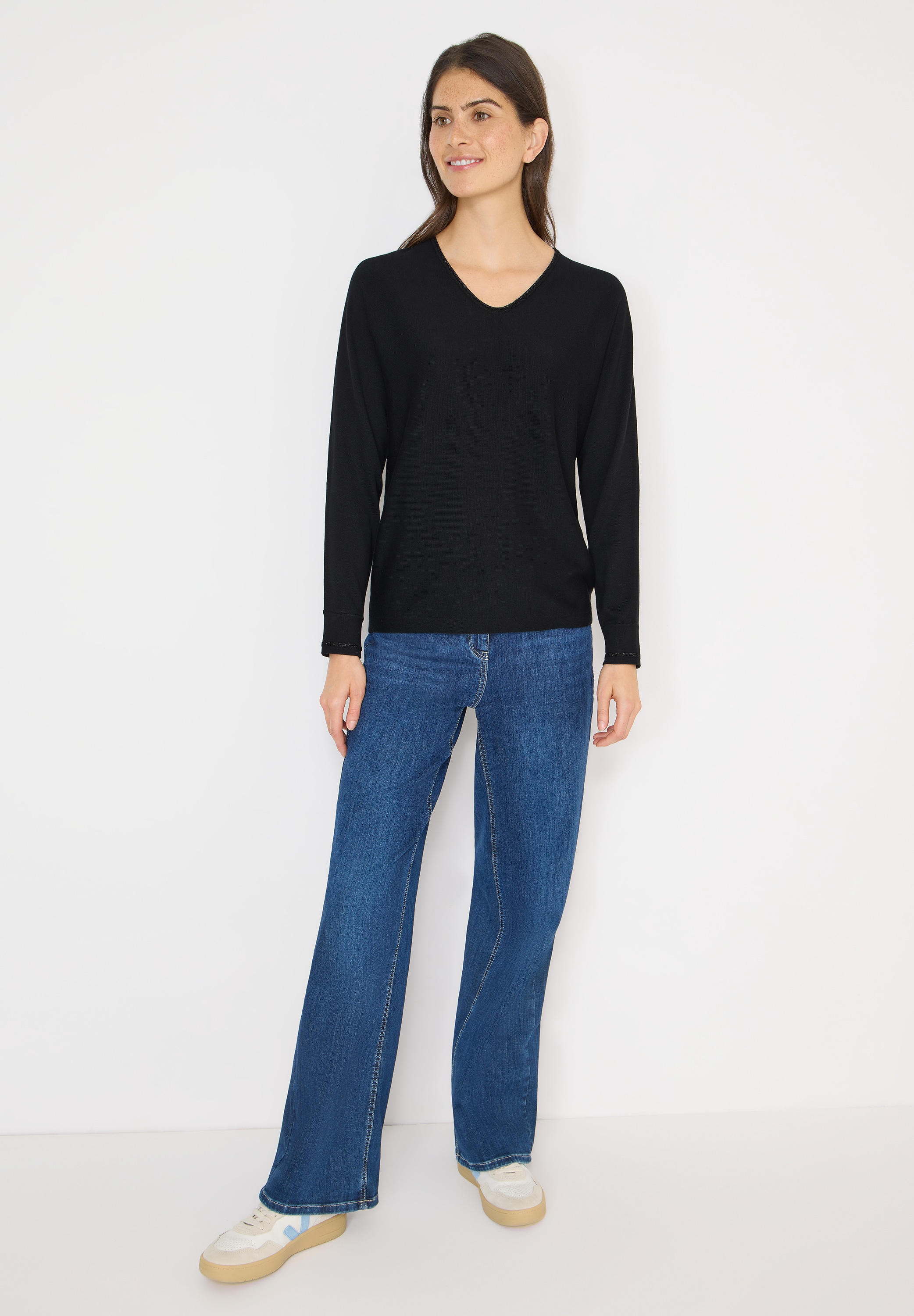 Cecil Strickpullover aus softem Materialmix