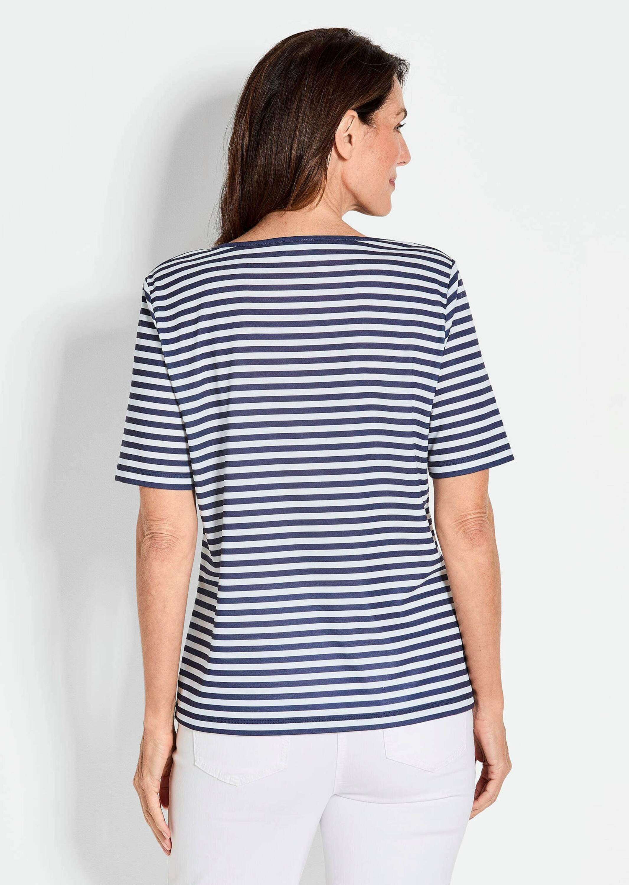 GOLDNER Kurzarmshirt »Stilvolles Streifenshirt für Damen« Blende
