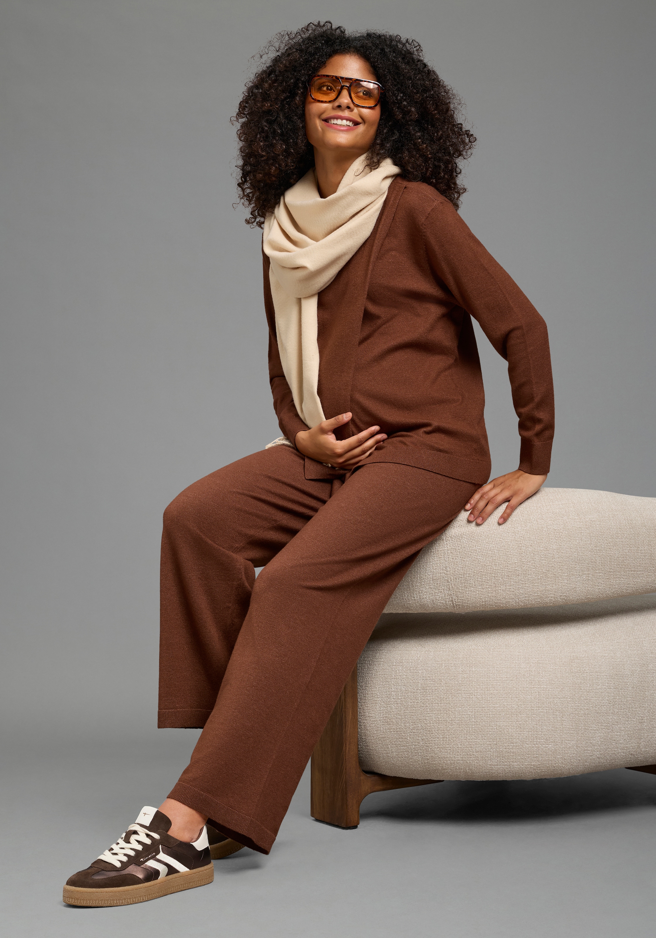 Neun Monate Umstandshose »Strickhose für Schwangerschaft und Stillzeit«  Umstands-Strickhose mit extra weitem Bund