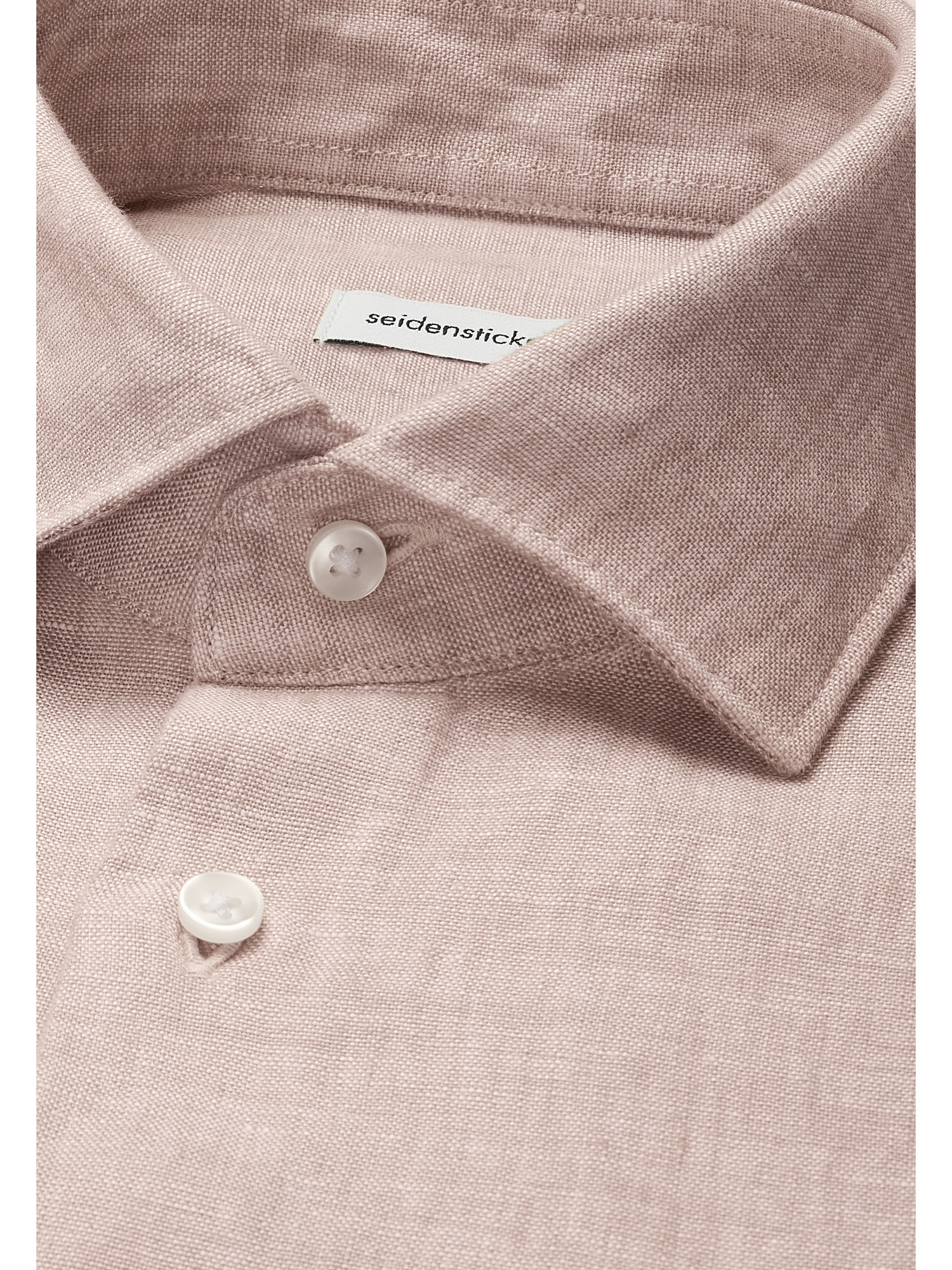 seidensticker Leinenhemd »Schwarze Rose« Slim 1/1 Kentkragen Uni