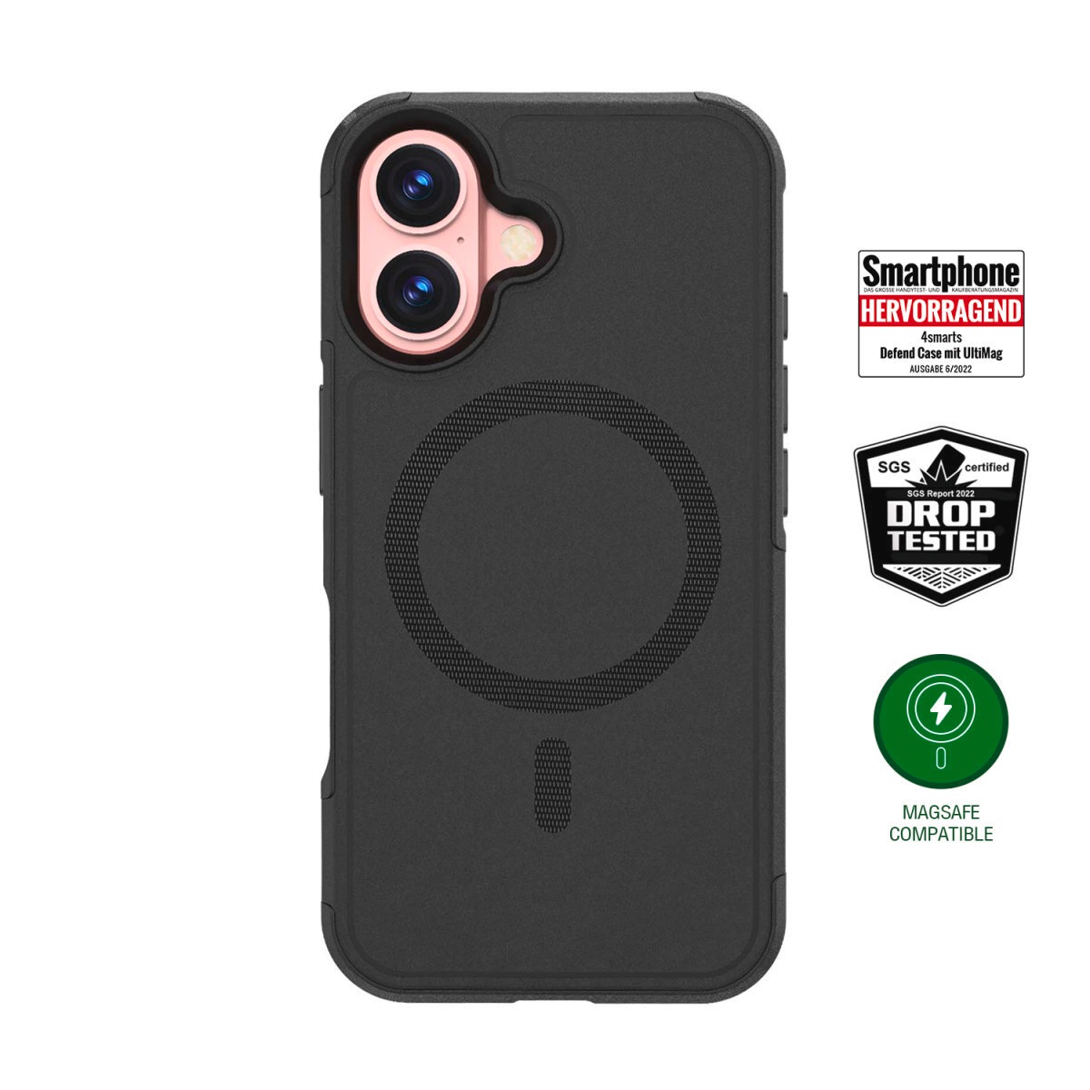 4smarts Handyhülle »Defend Case für Apple iPhone 16«, Backcover, Schutzhülle, Handyschutzhülle, Case, Schutzcase, stoßfest