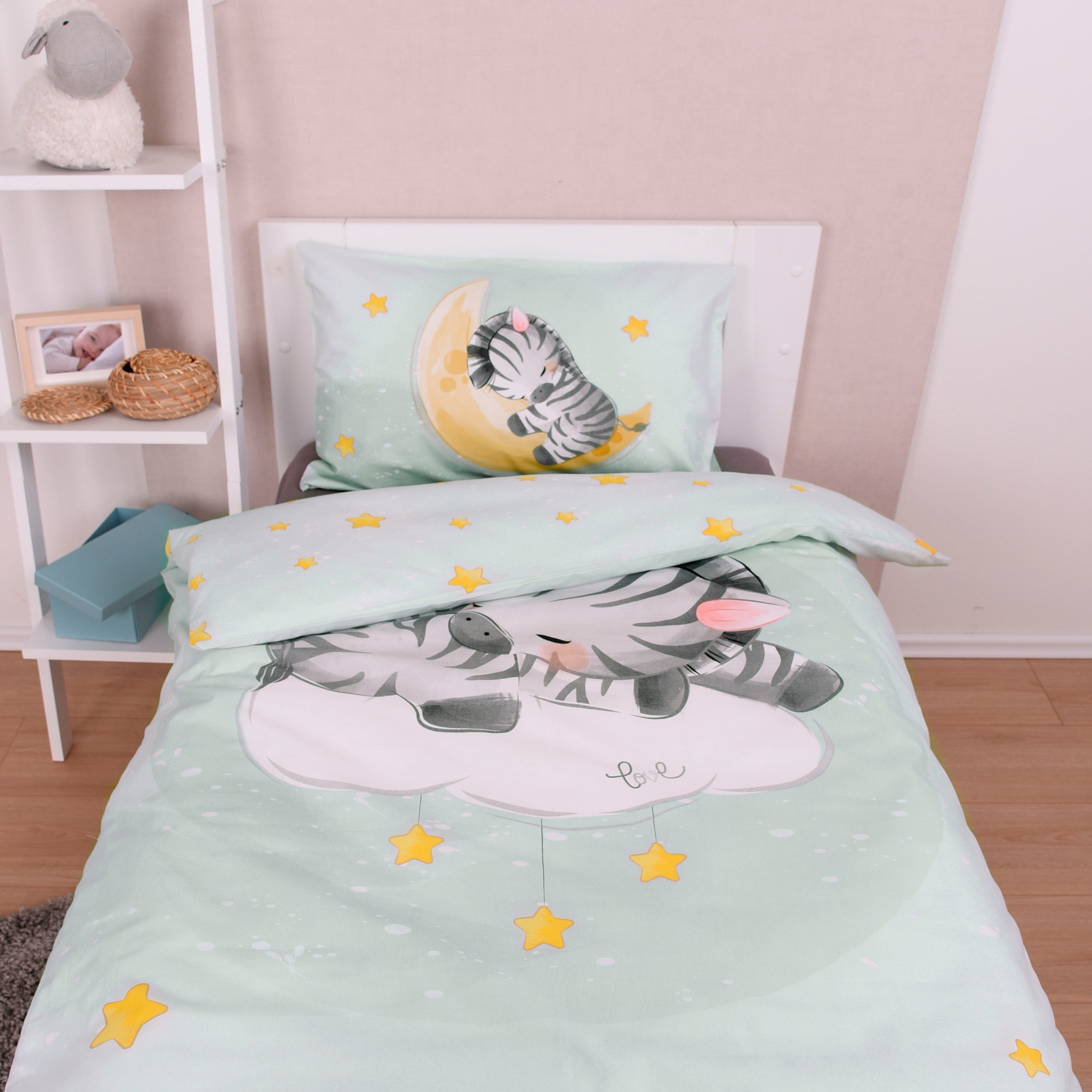 Baby Best Babybettwäsche "babybest Zebra" 2 Stk. mit liebevollem Motiv günstig online kaufen