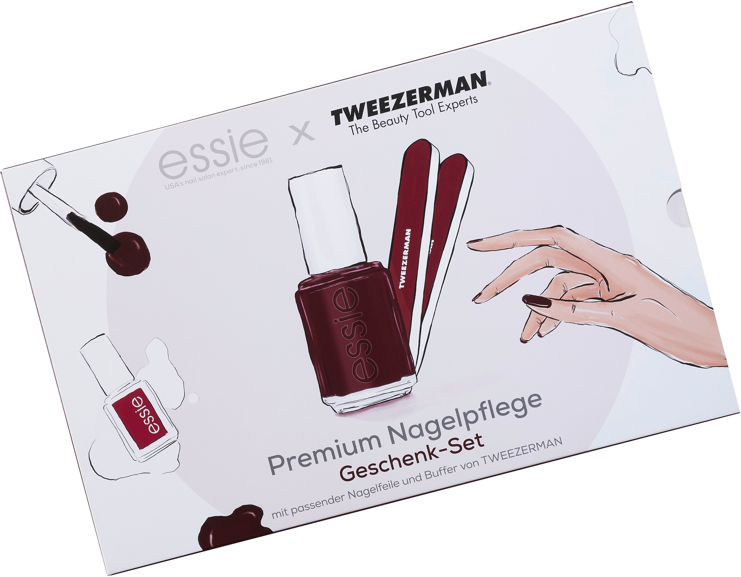 essie Nagellack-Set, (Set, 5 tlg.), mit natürlichen Inhaltsstoffen