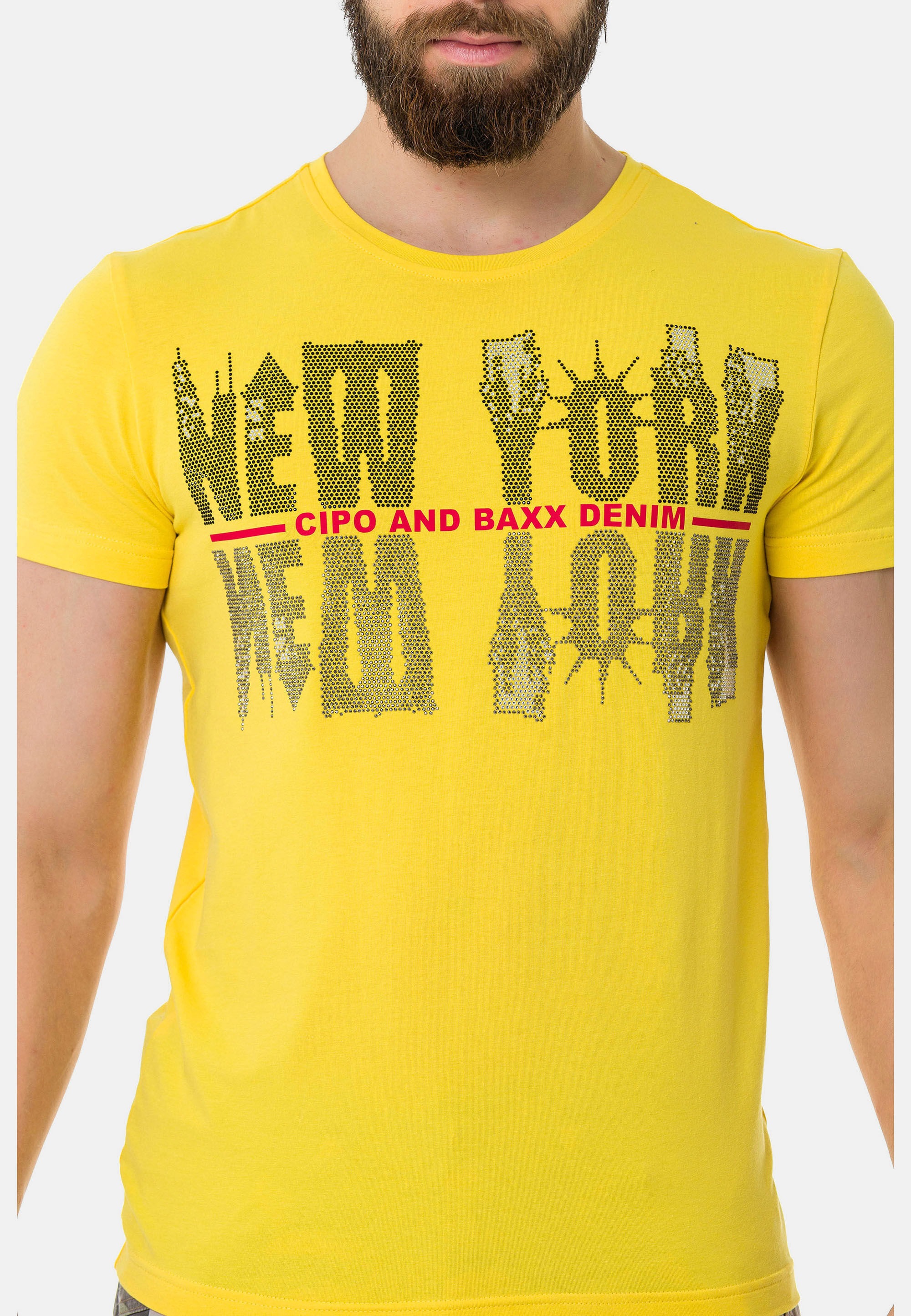 Cipo & Baxx T-Shirt »T-Shirt«, mit New York-Motiv