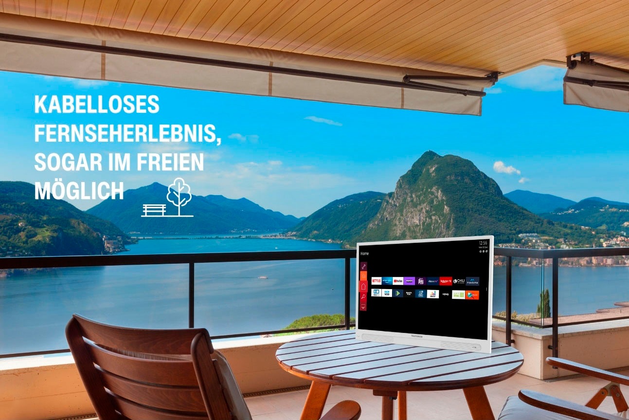 Telefunken LED-Fernseher »mobiler Akku-TV PL32OI«, HD ready, Smart-TV