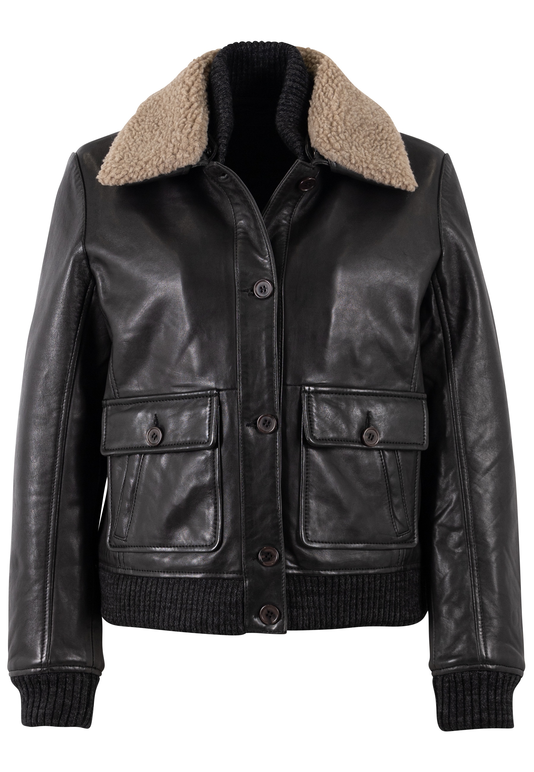 Mauritius Lederjacke »MWHiver« mit abnehmbarem Kragen