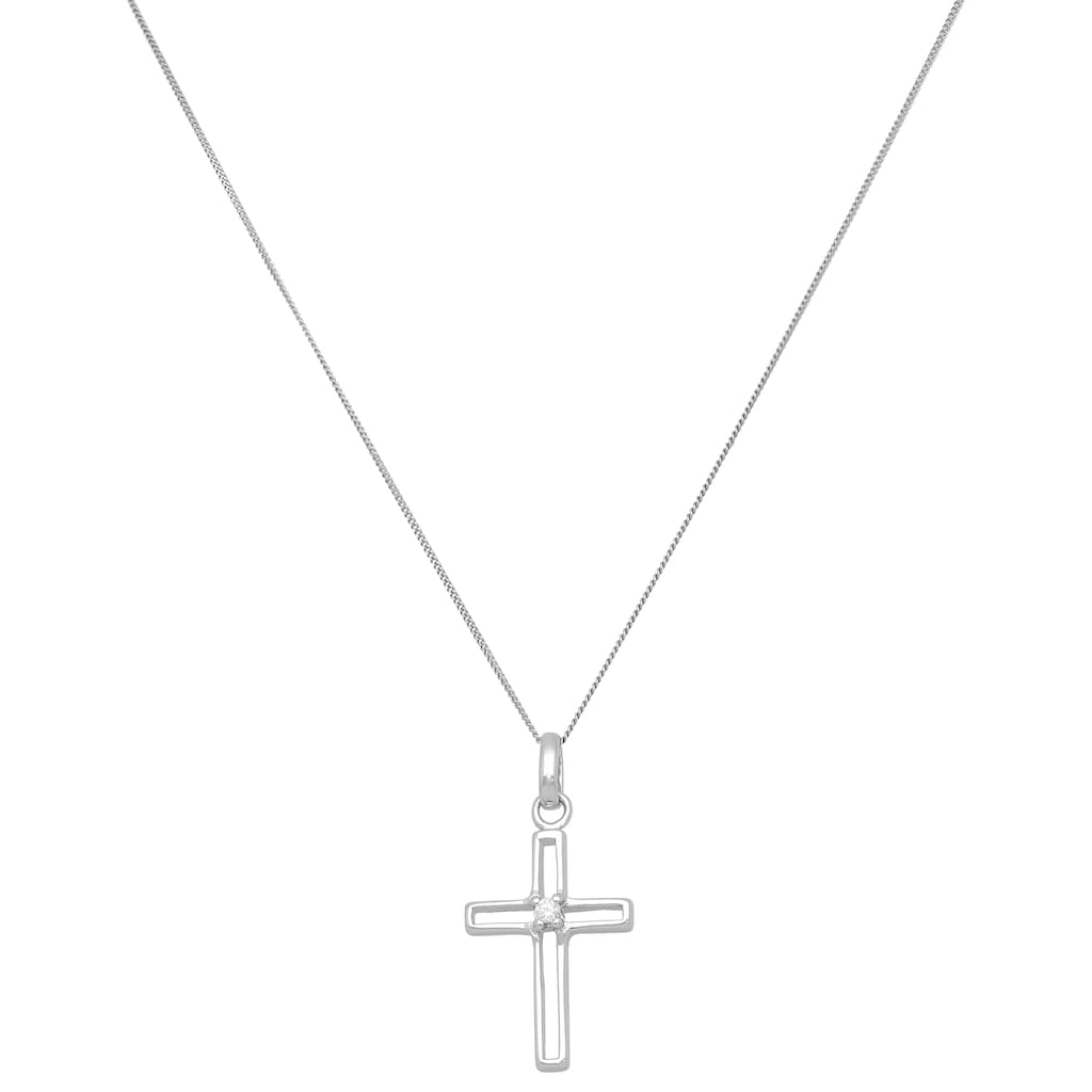 Vivance Kette mit Anhänger »cross pendant«