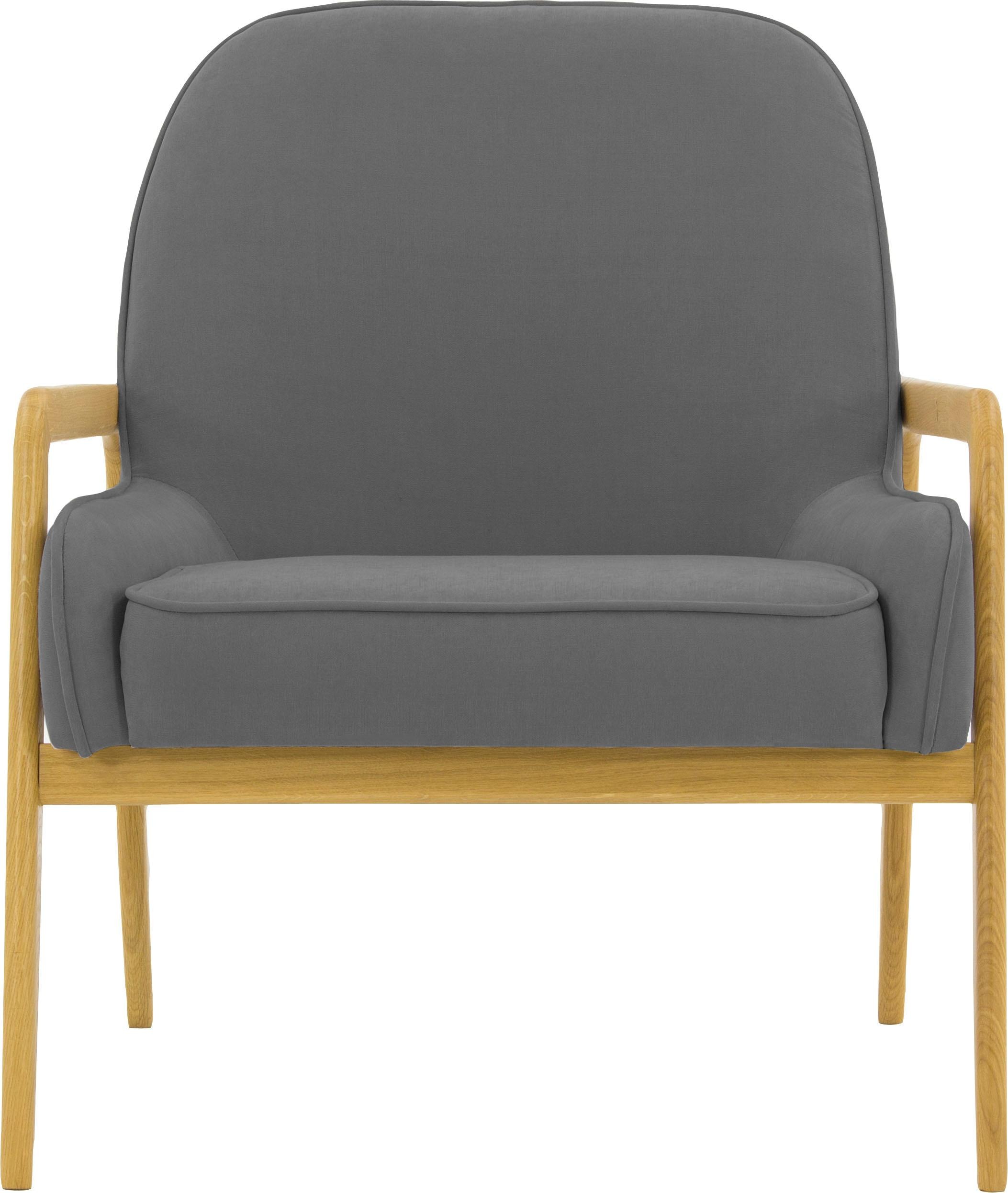 Home affaire Sessel "Braga" wahlweise mit Gestell aus Eiche in dunkel oder günstig online kaufen