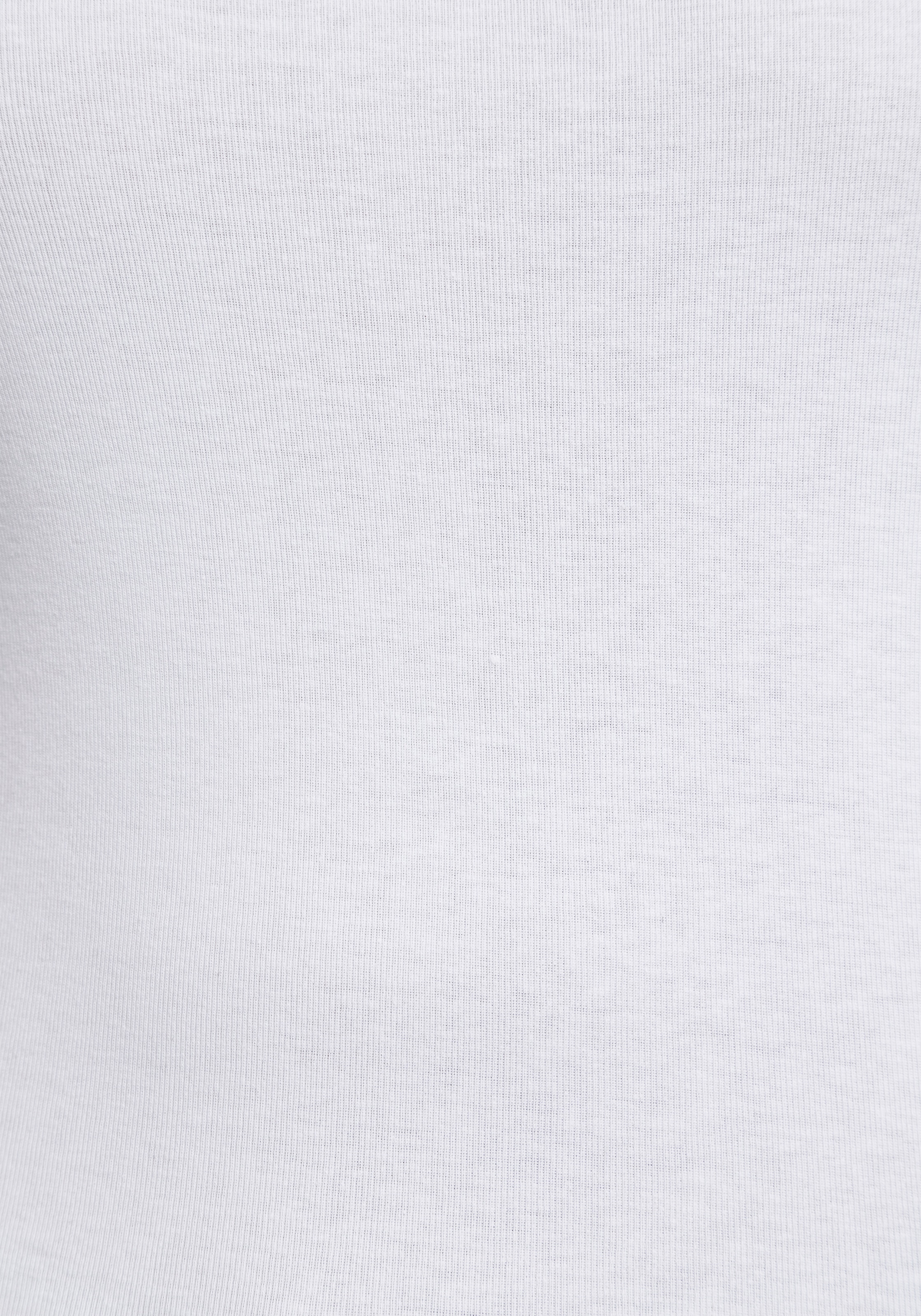 KangaROOS Langarmshirt, mit Krempelärmeln, sehr figurbetont, aus Rippware