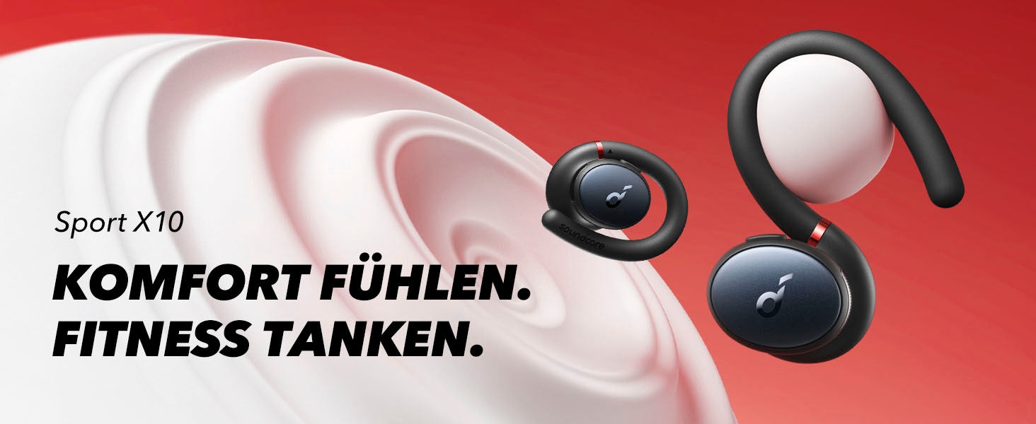 Anker In-Ear-Kopfhörer »Soundcore Sport X10«, | Cancelling BAUR Bluetooth, (ANC)-Sprachsteuerung Active Noise