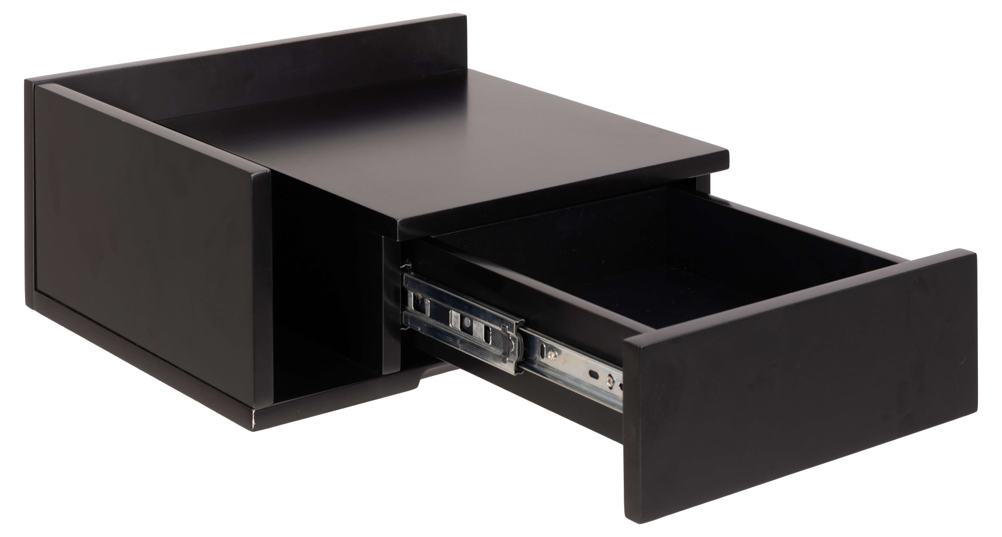 ACTONA GROUP Nachttisch »Ashlan Nachtkommode« Nachtschrank, wandmontiert, 1 Schublade, 1 Fachboden, Metallschienen