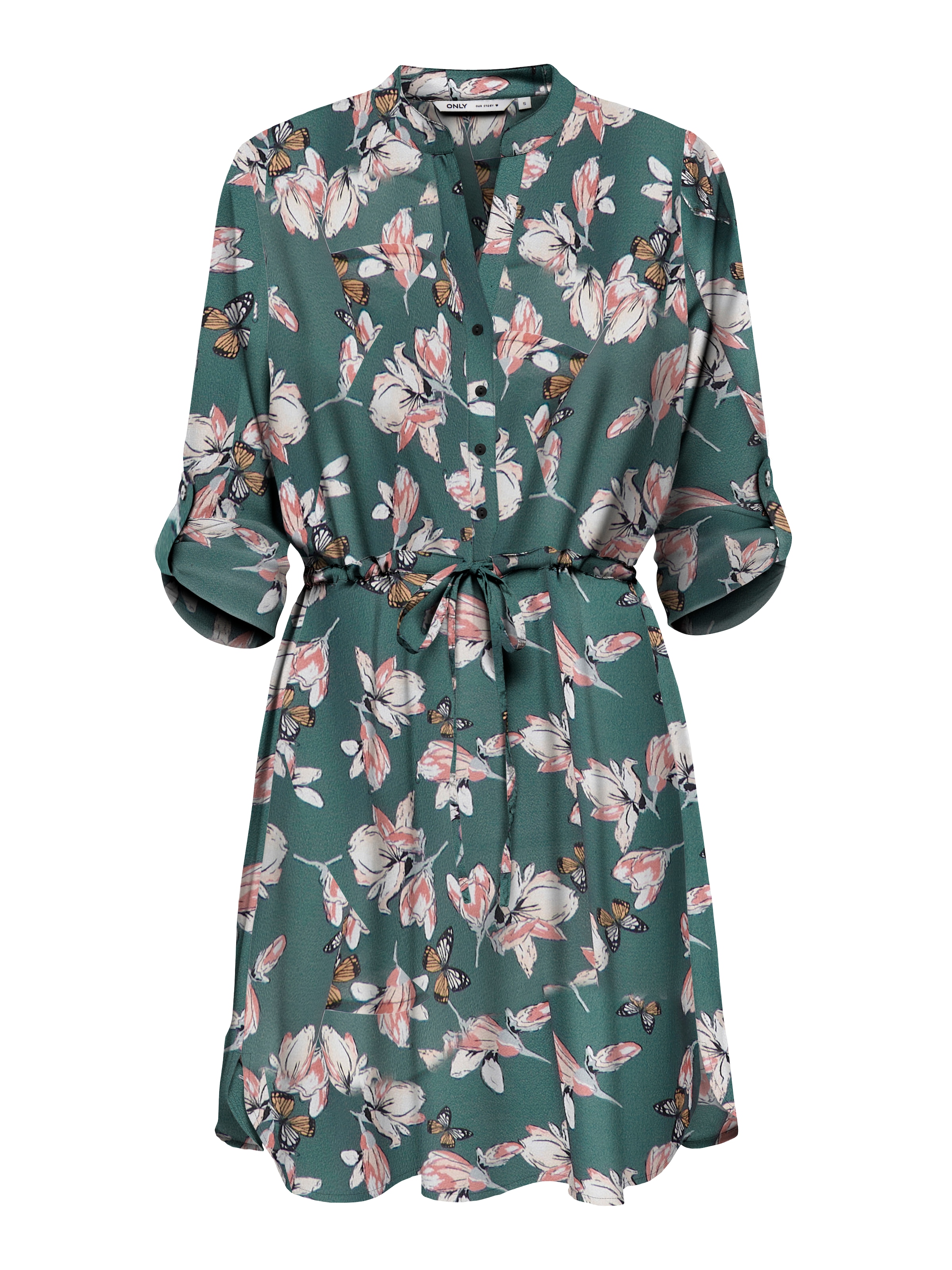 ONLY Tunikakleid »ONLCORA 3/4 V-NECK TUNIC CS PTM«, Sommerkleid