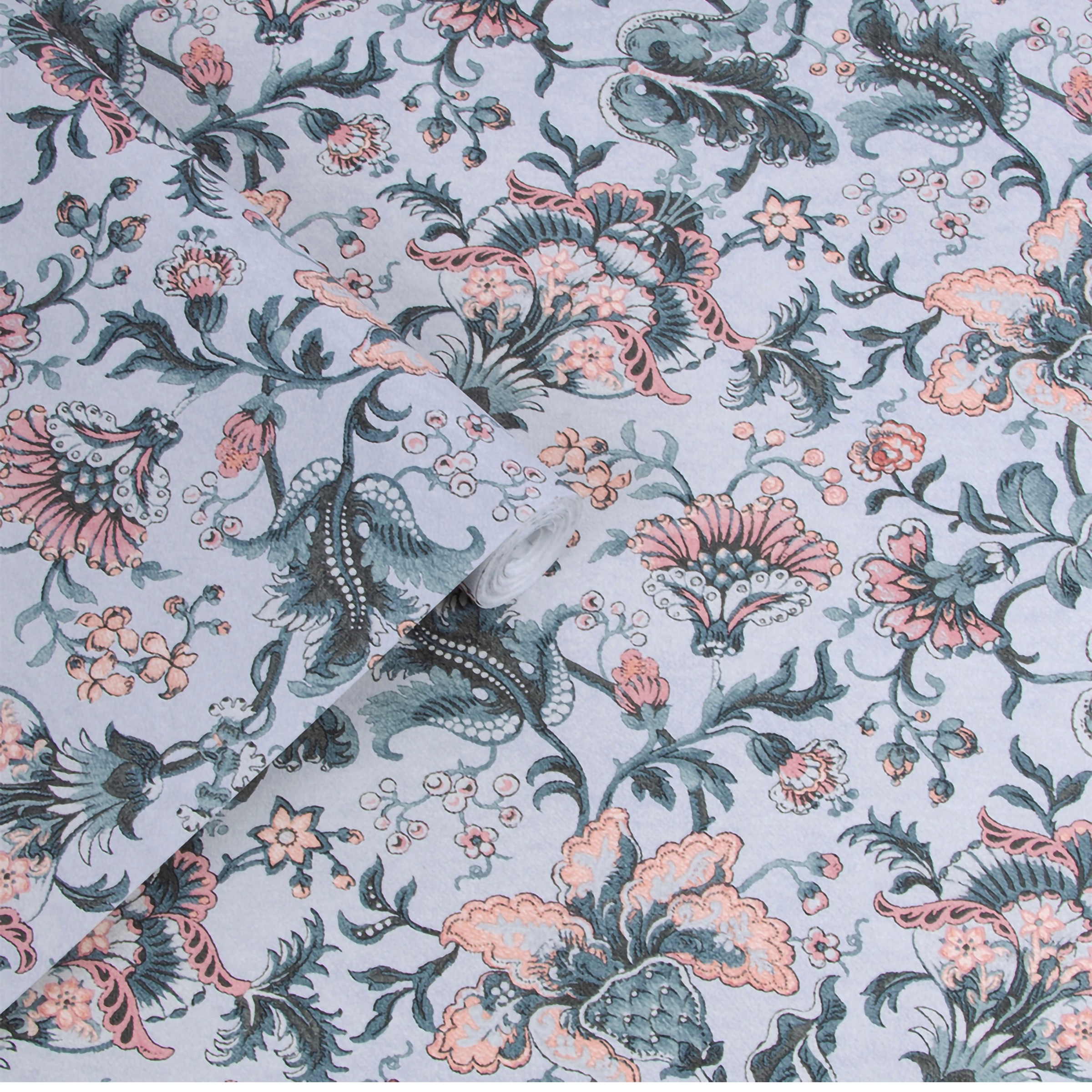 LAURA ASHLEY Vliestapete »Laura Ashley Portia Pale Slate Vliestapete«, geblümt, Laura Ashley Portia Pale Slate Vliestapete