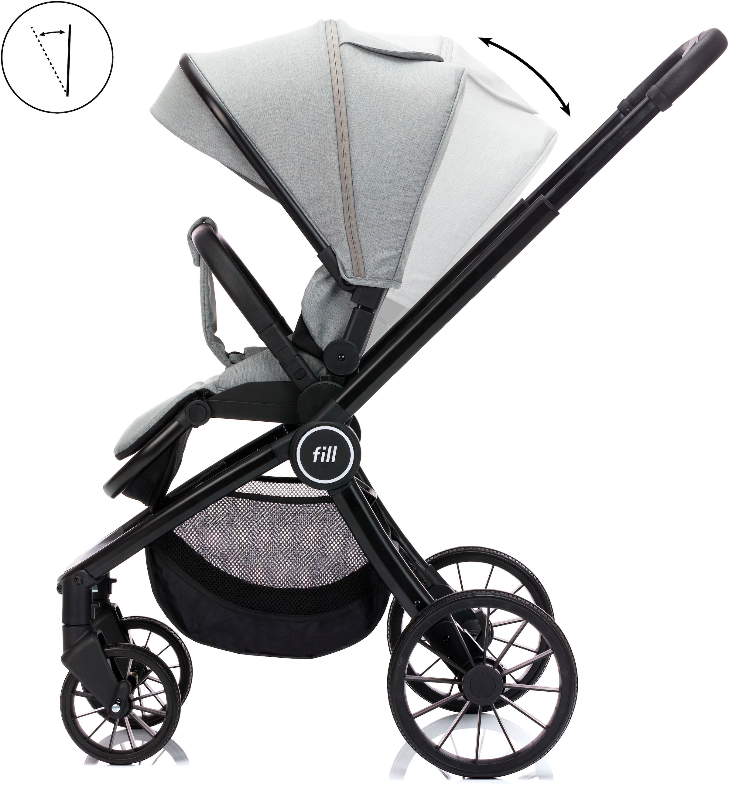 Fillikid Kombi-Kinderwagen »Kinderwagenset Cougar«, 22 kg