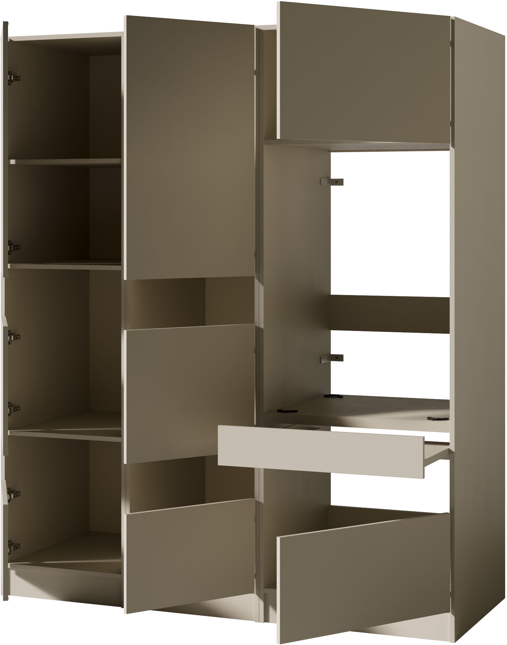 BASIC by Balculina Mehrzweckschrank-Set »Washhome B/T/H 168x68x200 cm« 3 Stk. tlg.
