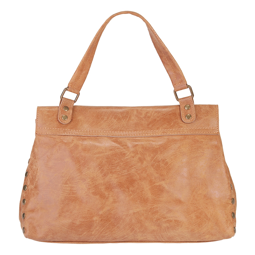 Samantha Look Henkeltasche, echt Leder, Made in Italy