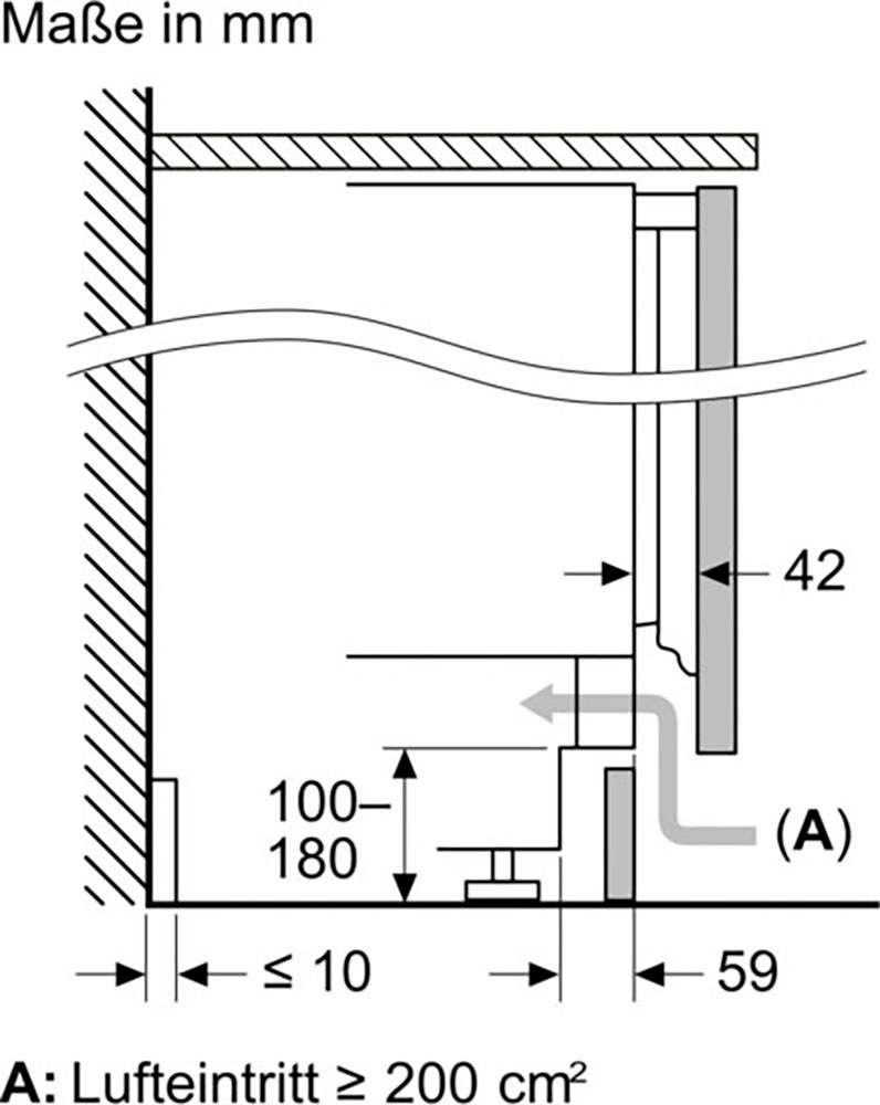 NEFF Einbaukühlgefrierkombination »KU2222FD0«, KU2222FD0, 82 cm hoch, 59,8 cm breit, Super Cooling für schnelles Absenken der Temperatur