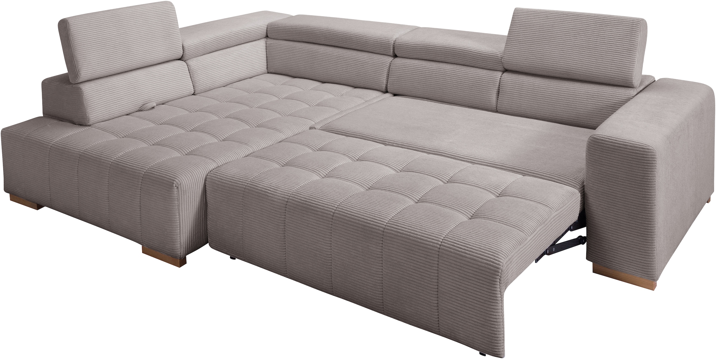 exxpo - sofa fashion Ecksofa "Elianos, hoher Sitzkomfort, aufwendige Kreuzs günstig online kaufen