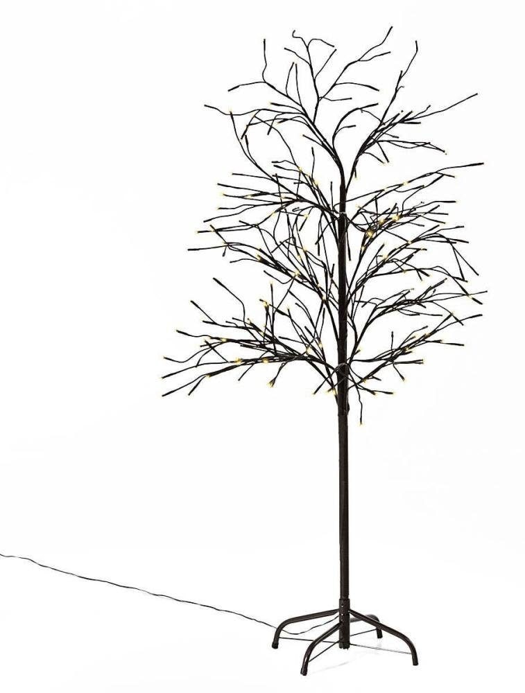 LED Lichterbaum, mit flexiblen Ästen, warmweiß beleuchtet (200 LED - 150 cm)