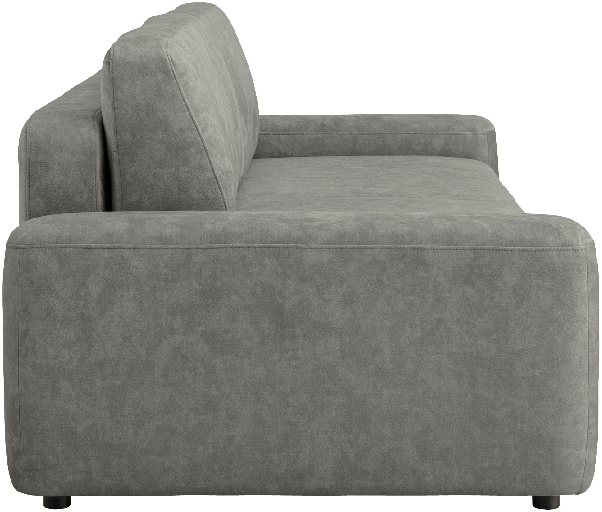INOSIGN 3-Sitzer »TORGE (257cm), Sofa,Schlafsofa in Cord, Samtvelours, Struktur fein«, rundes Design, Schlaffunktion u. Bettkasten, Liegefläche: 135/200 cm