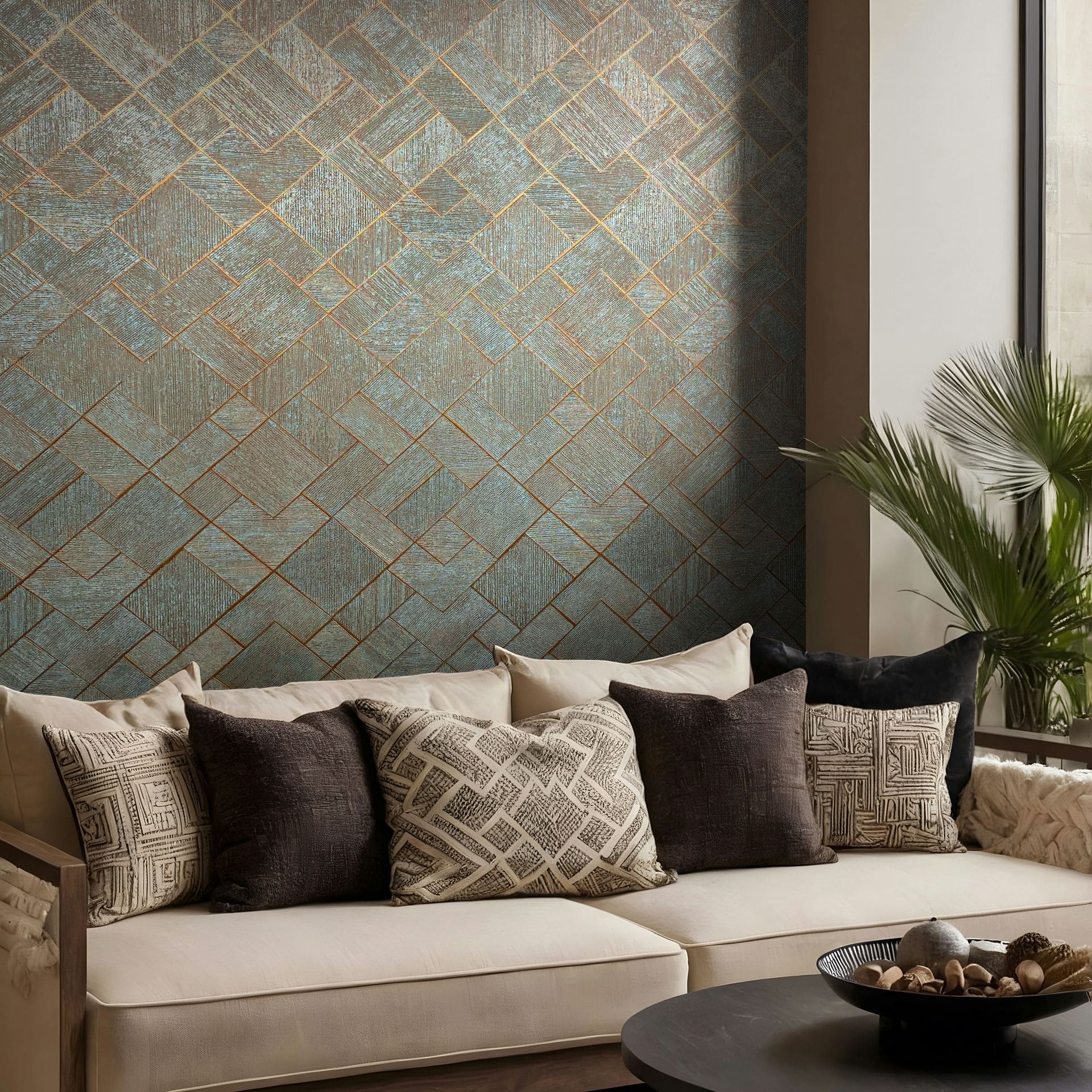 Marburg Vliestapete »Tapete Urban Lines«, geometrisch, moderne Vliestapete für Wohnzimmer Schlafzimmer Küche