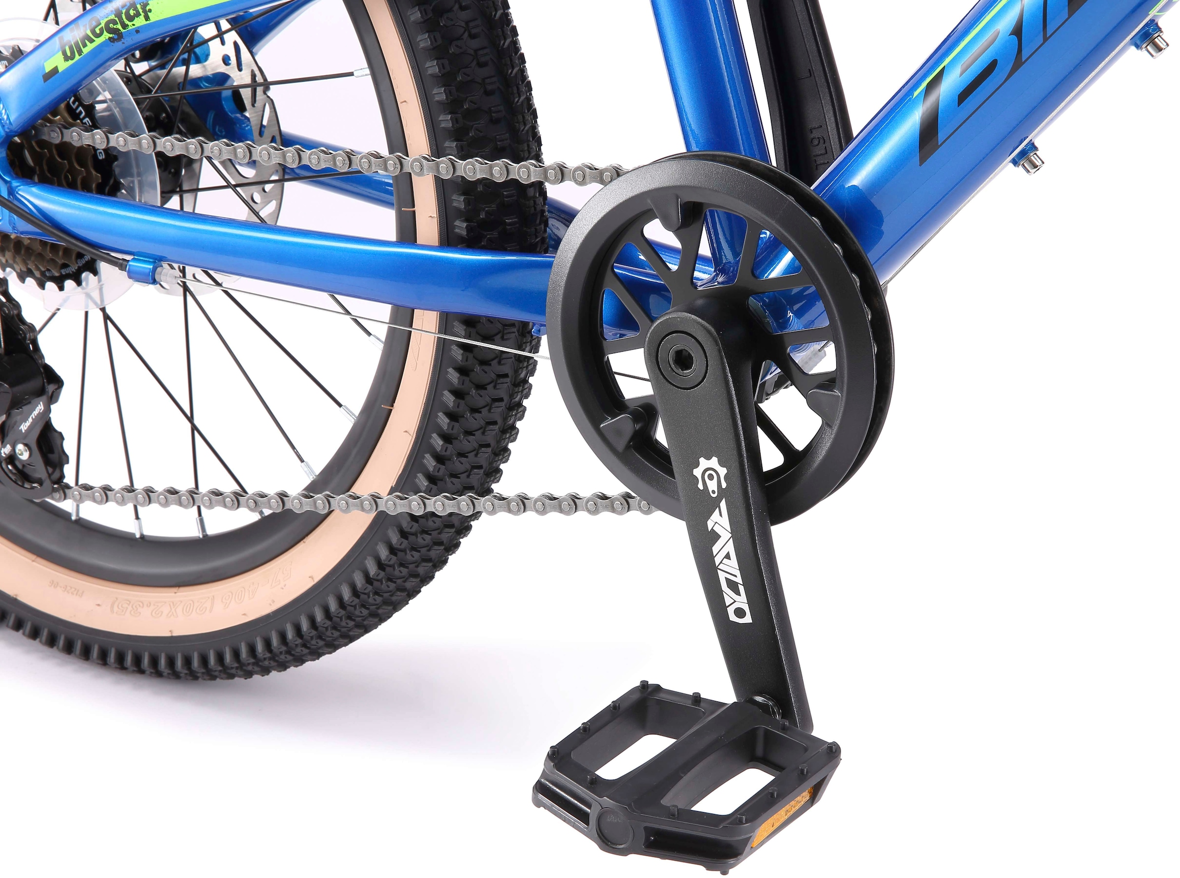 Bikestar Jugendfahrrad, 7 Gang, Shimano, RD-TY300 Schaltwerk, Kettenschaltung