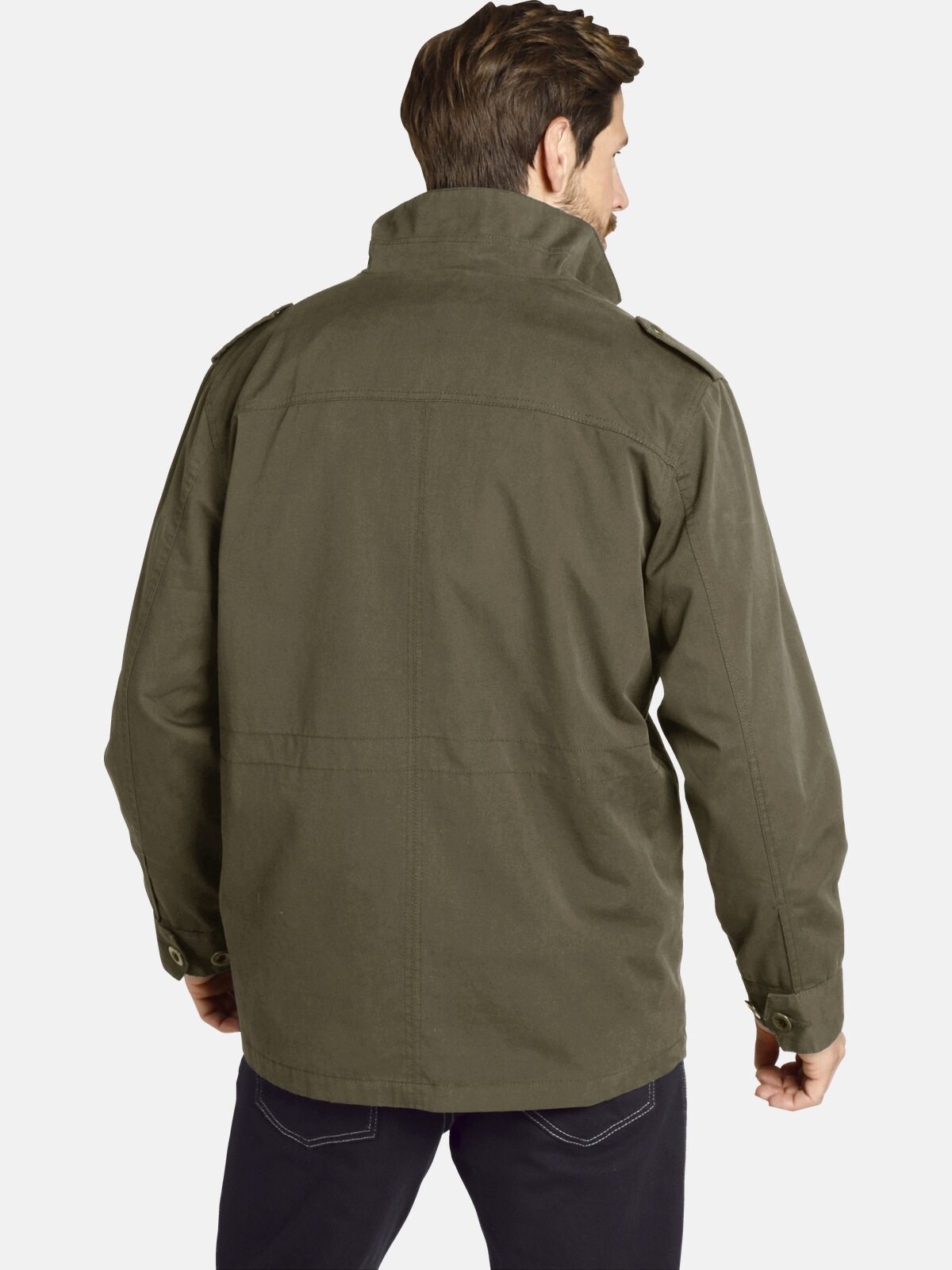 Jan Vanderstorm Fieldjacket »Fieldjacket BROR«, (1 St.), ohne Kapuze, in modischer Used-Optik