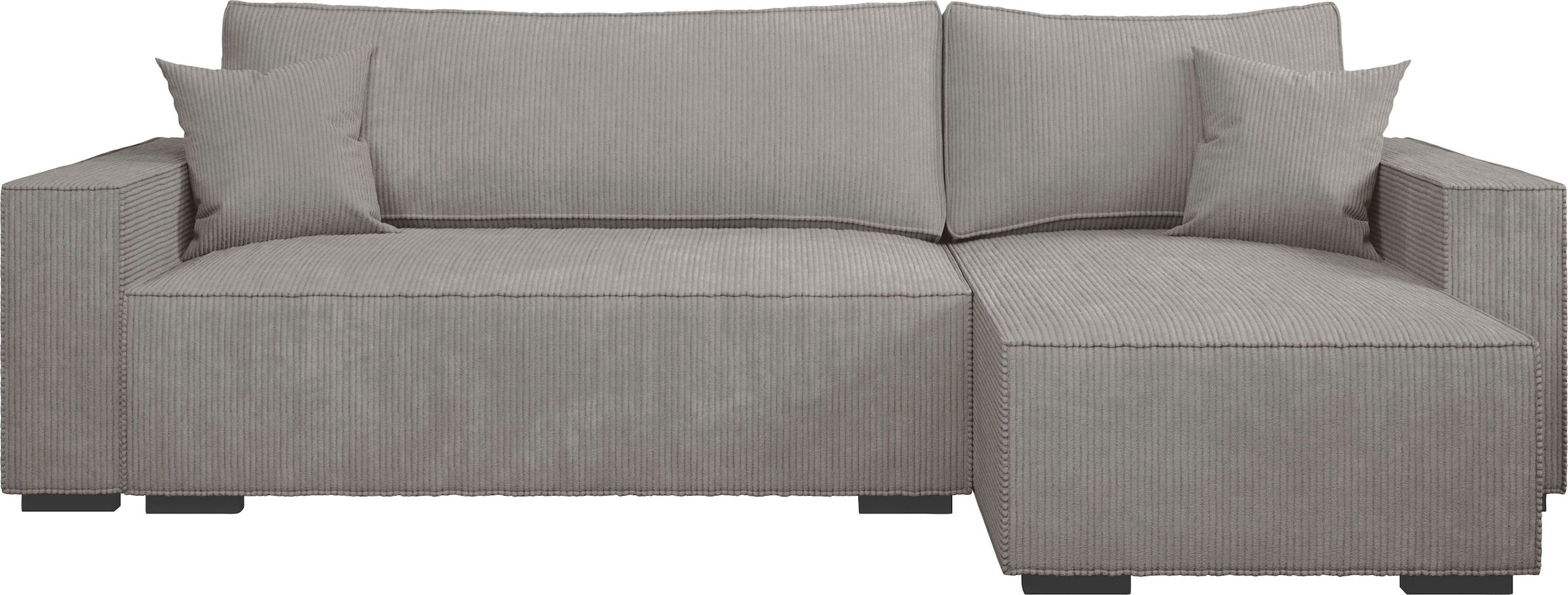 INOSIGN Ecksofa "Winton Cordsofa / Schlafsofa 253 cm", Cord, Recamiere wech günstig online kaufen