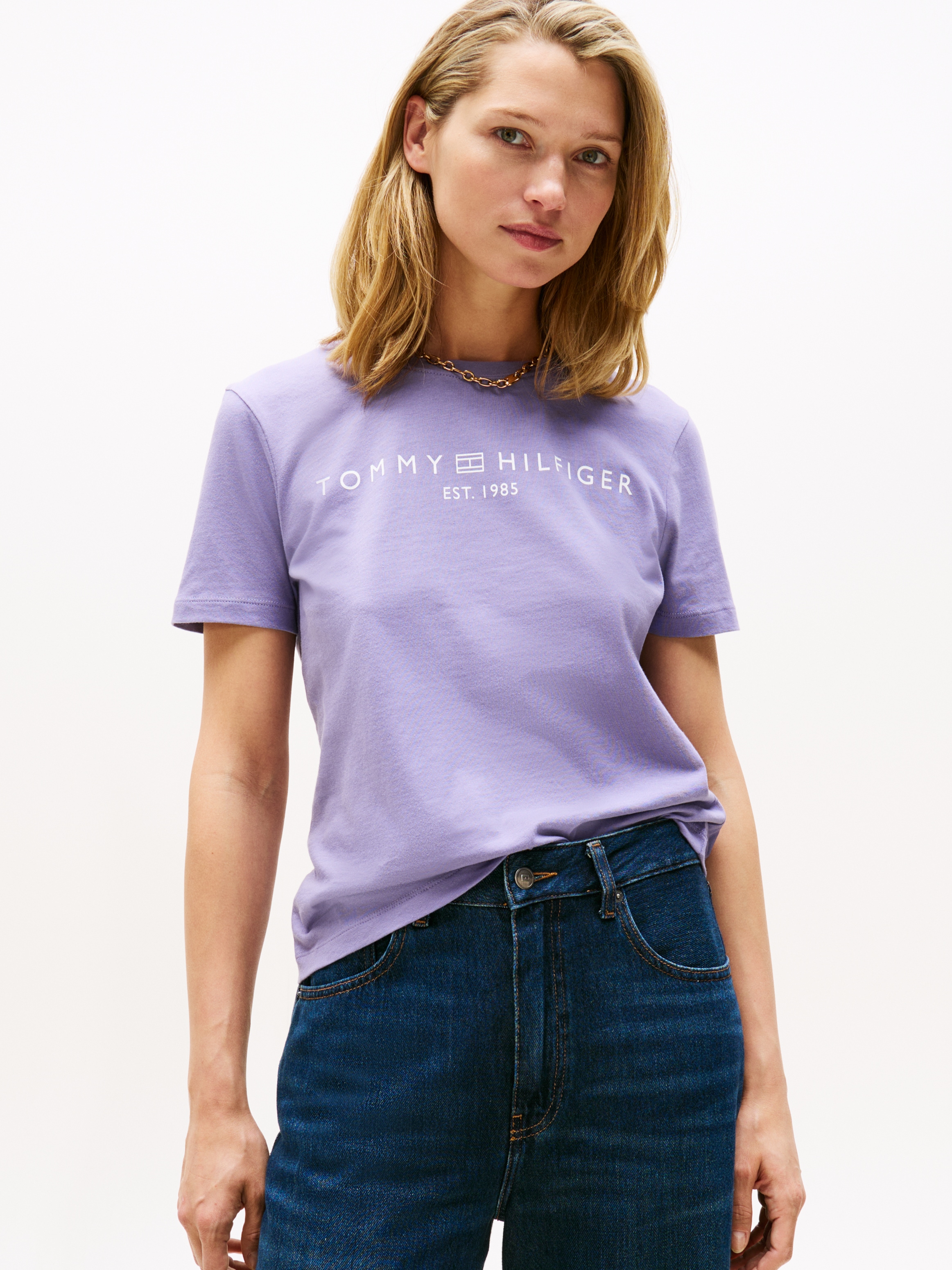Tommy Hilfiger T-Shirt "REG CORP LOGO C-NK SS", mit Logoschriftzug günstig online kaufen