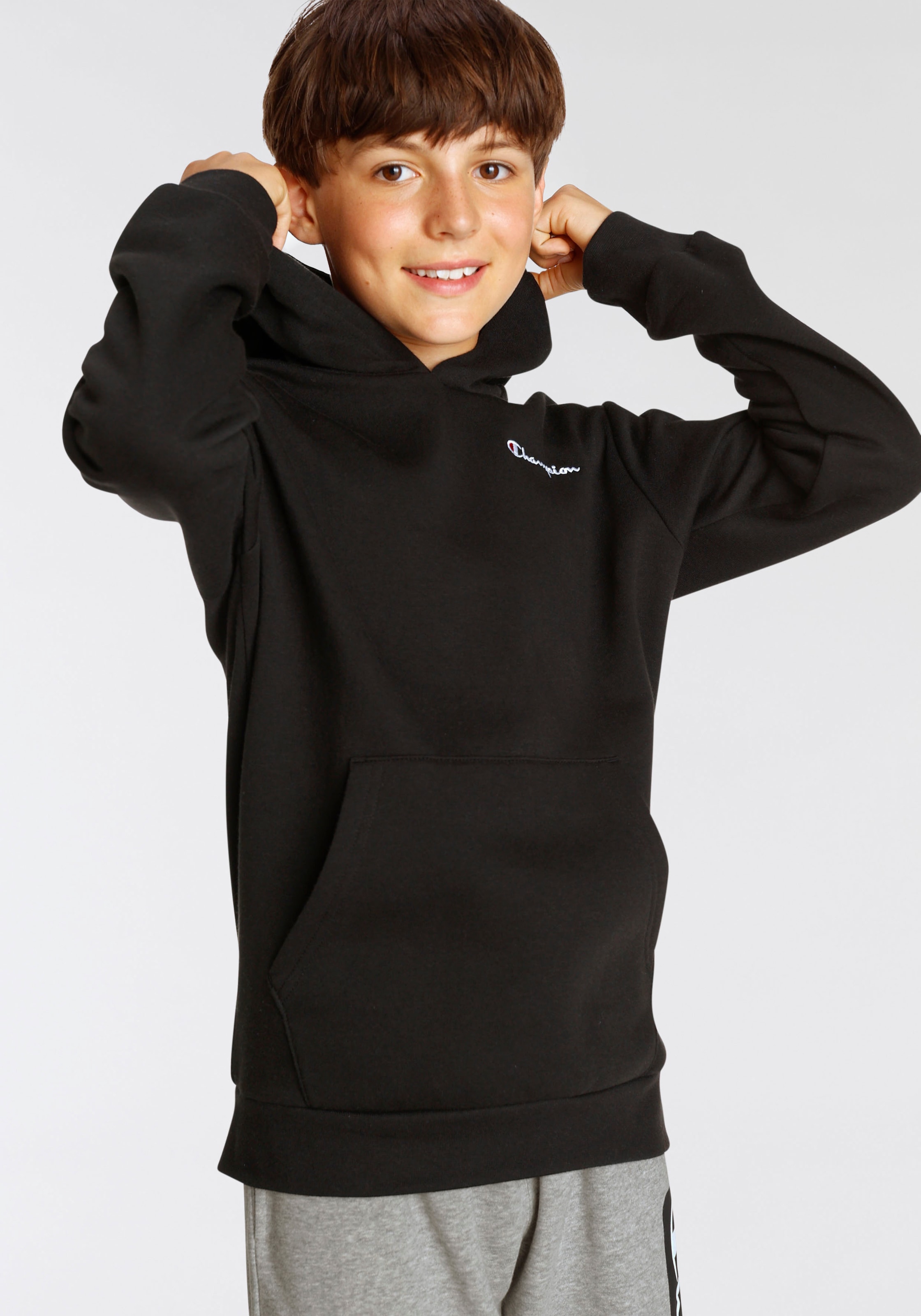 Champion Sweatshirt »Classic Hooded Sweatshirt für BAUR Logo | Kinder« online small - bestellen