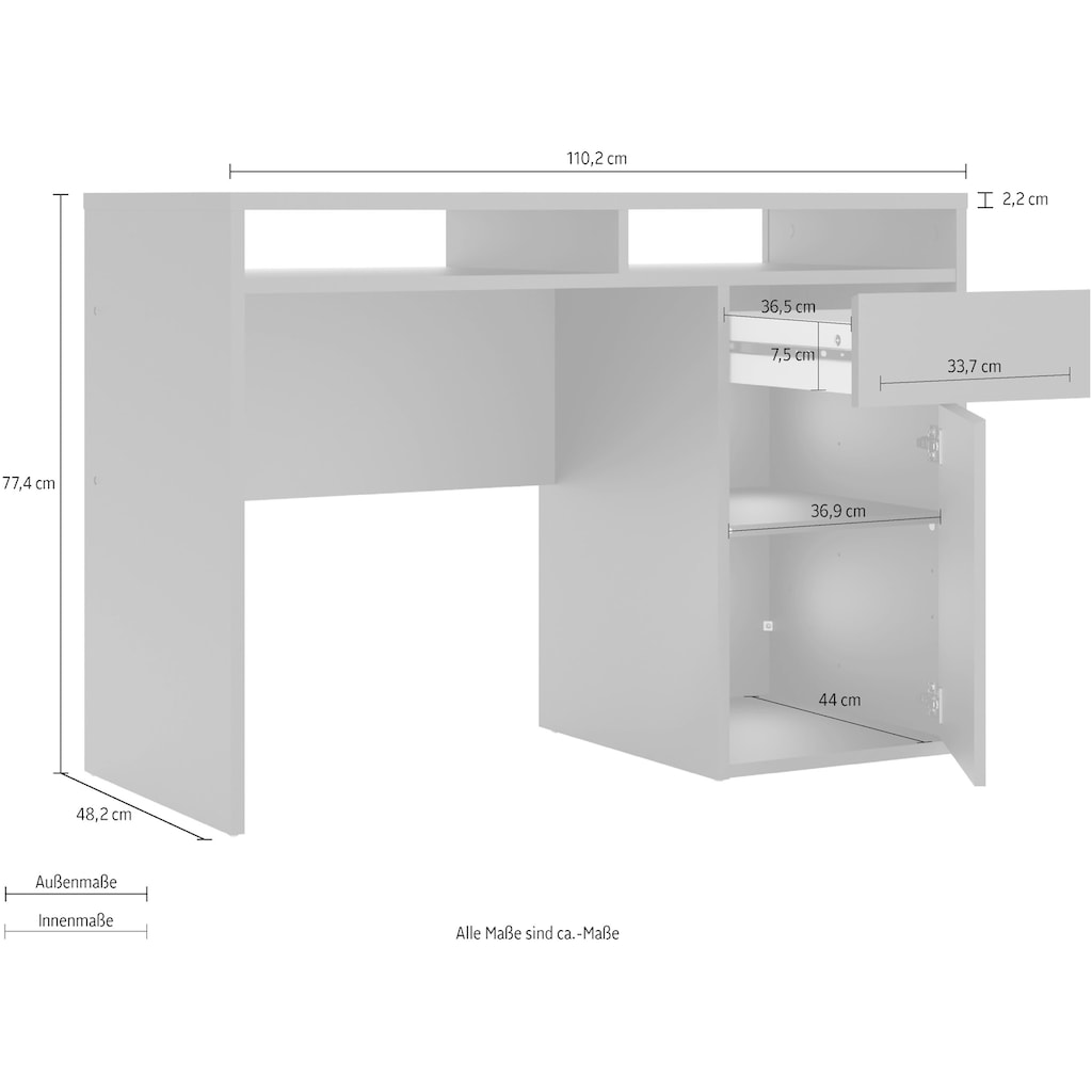 Home affaire Schreibtisch »Plus«