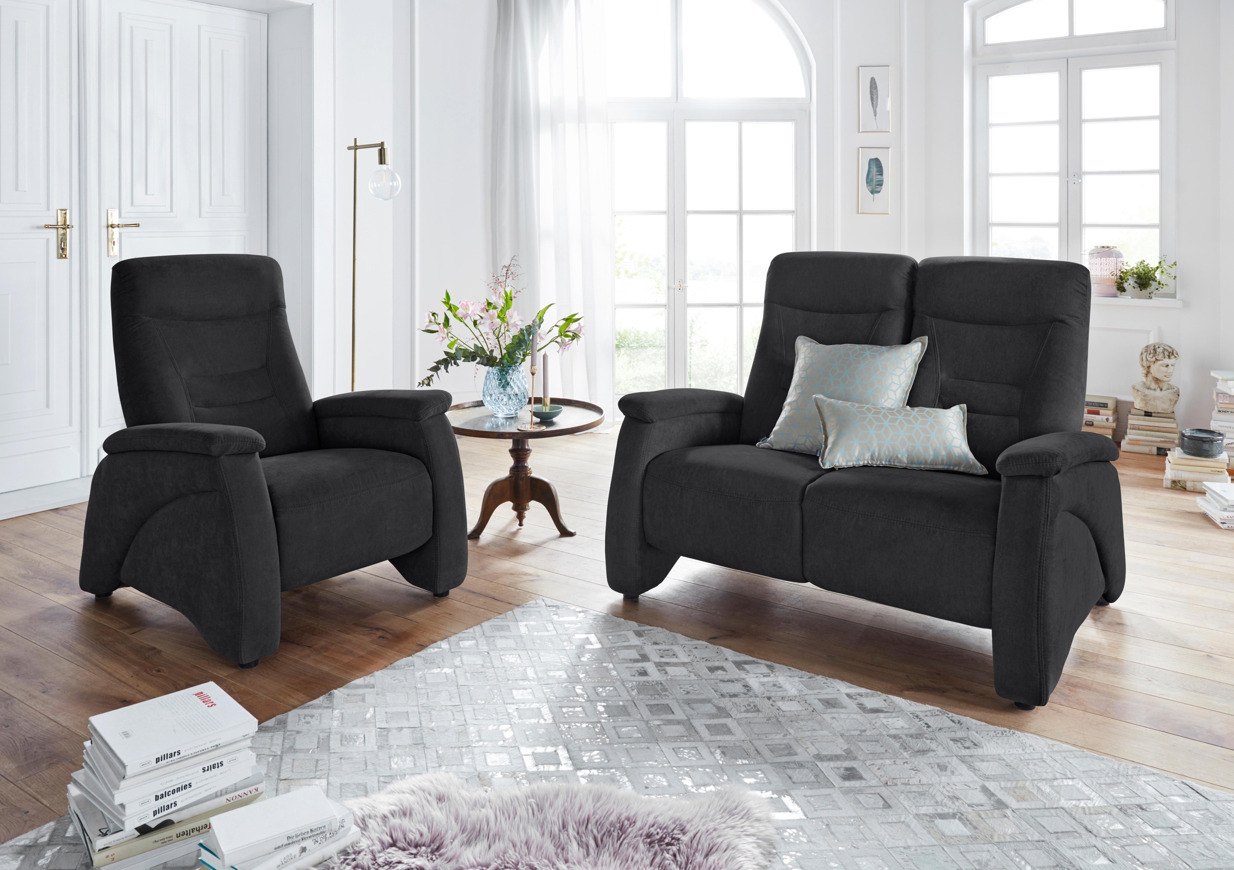 exxpo - sofa fashion 2-Sitzer »Ascoli, Kinosofa mit hohem Sitzkomfort, bequeme Armlehnen«, hoher Rücken, inkl. Relaxfunktion