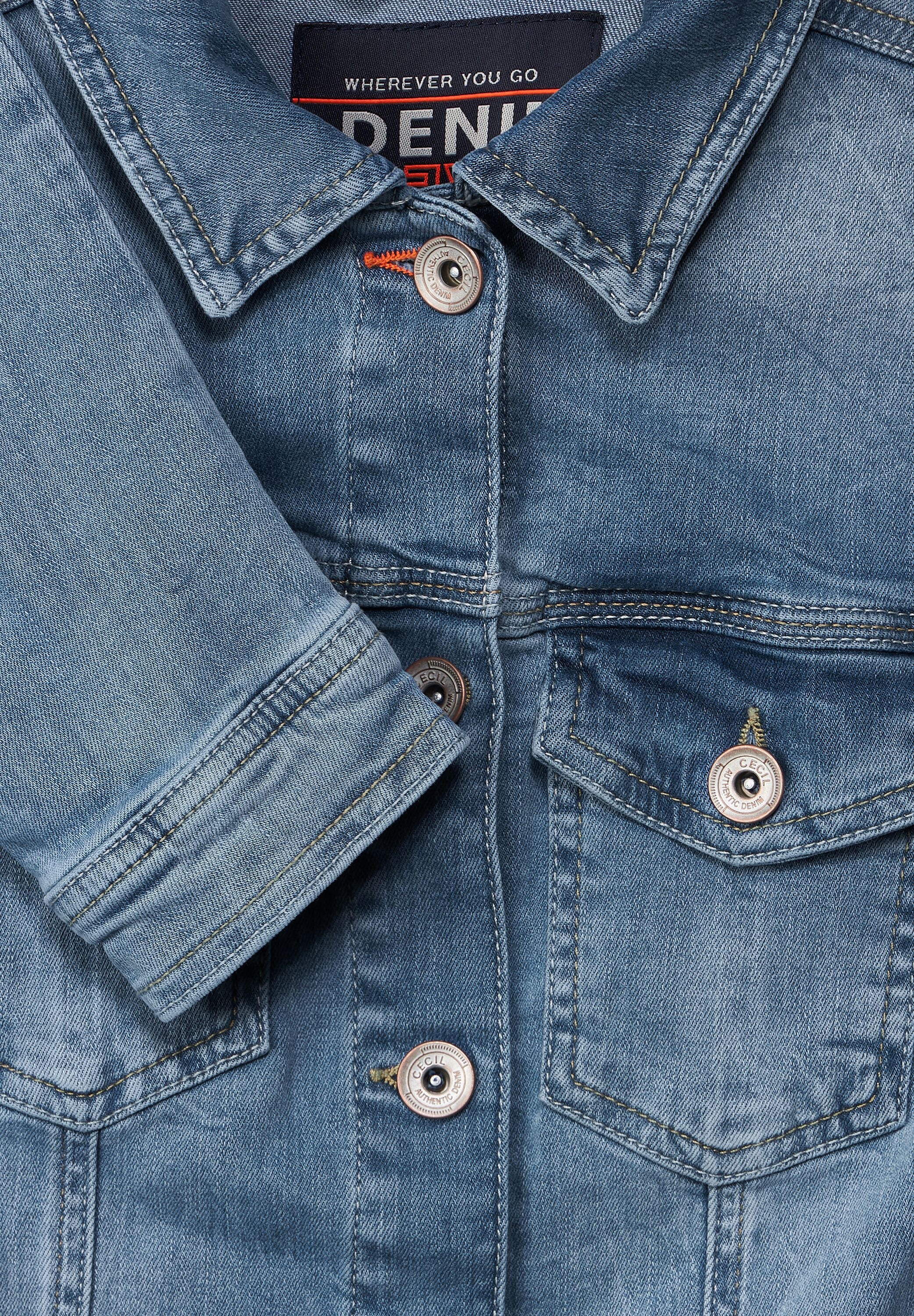 Cecil Jeansjacke, ohne Kapuze, mit Brusttaschen