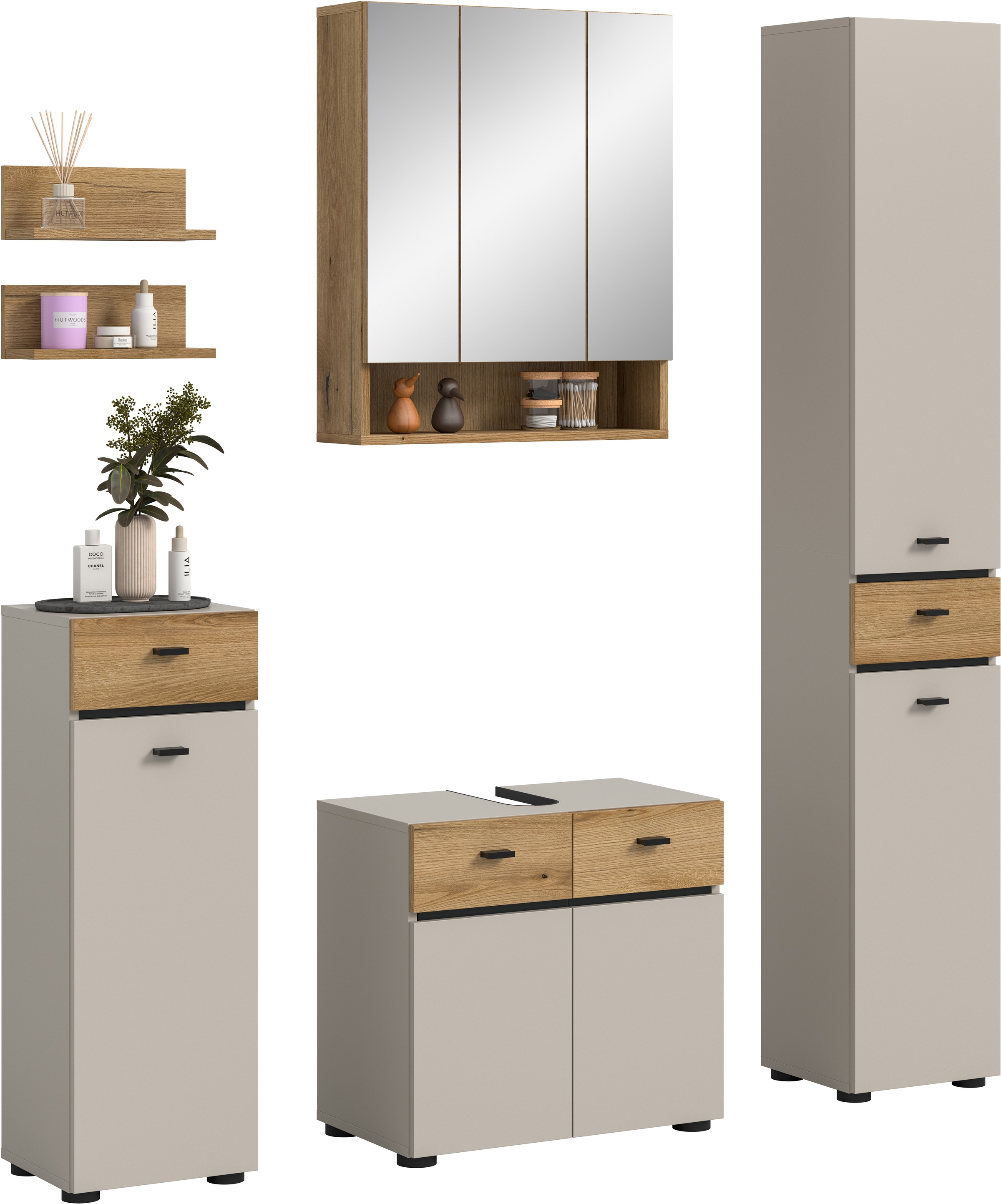 welltime Badmöbel-Set "VANN, 6-teilige moderne Badkombination, individuell günstig online kaufen