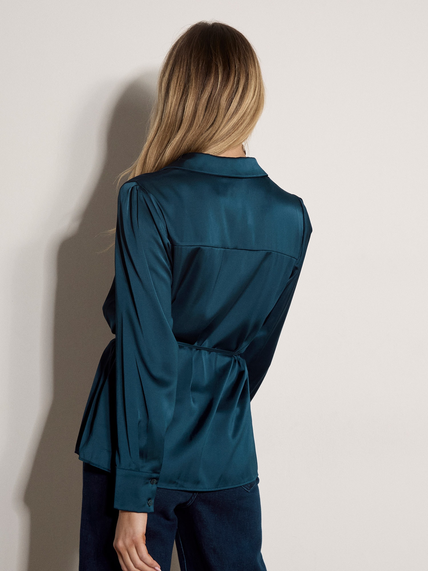 Apricot Klassische Bluse »Weiches Satinhemd« mit Knopfleiste