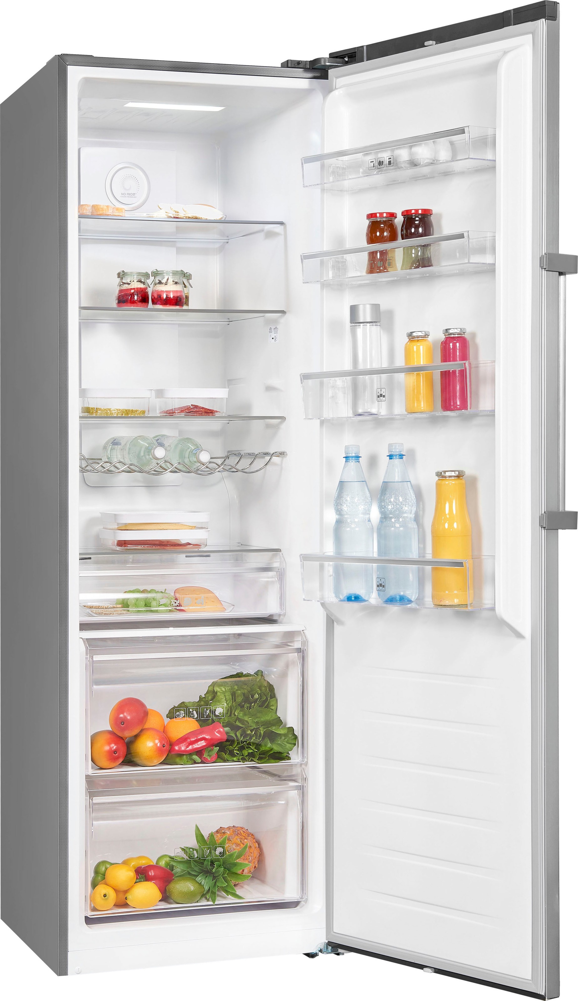 exquisit Vollraumkühlschrank »KS360-V-HE-040D«, 359 Liter Nutzinhalt, NoFrost, Display