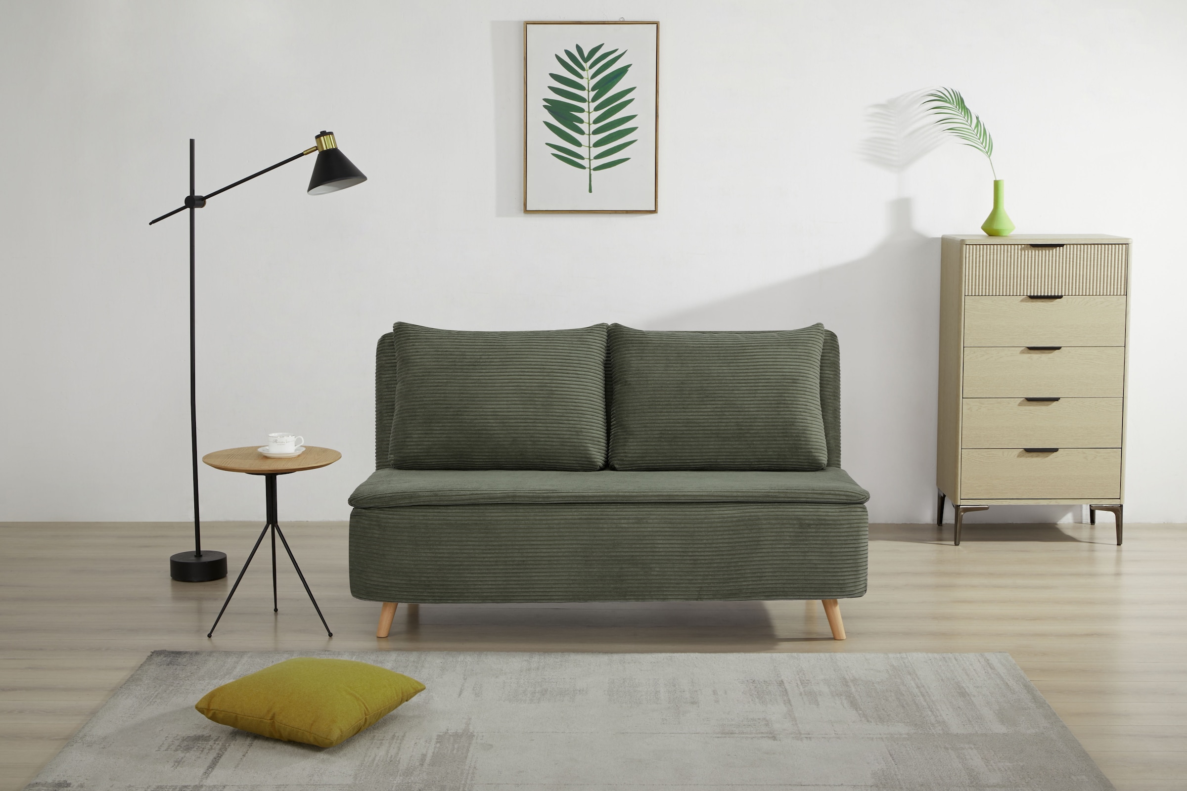 OTTO home 2-Sitzer "AINSLEY 140 cm, Schlafsofa" Verstellbare Rückenlehne un günstig online kaufen