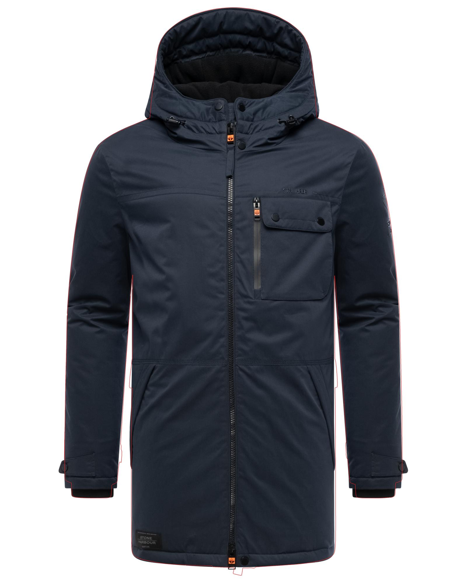 Stone Harbour Wintermantel "Fintaan XX" Winterparka mit großen Eingrifftaschen und Brusttasche