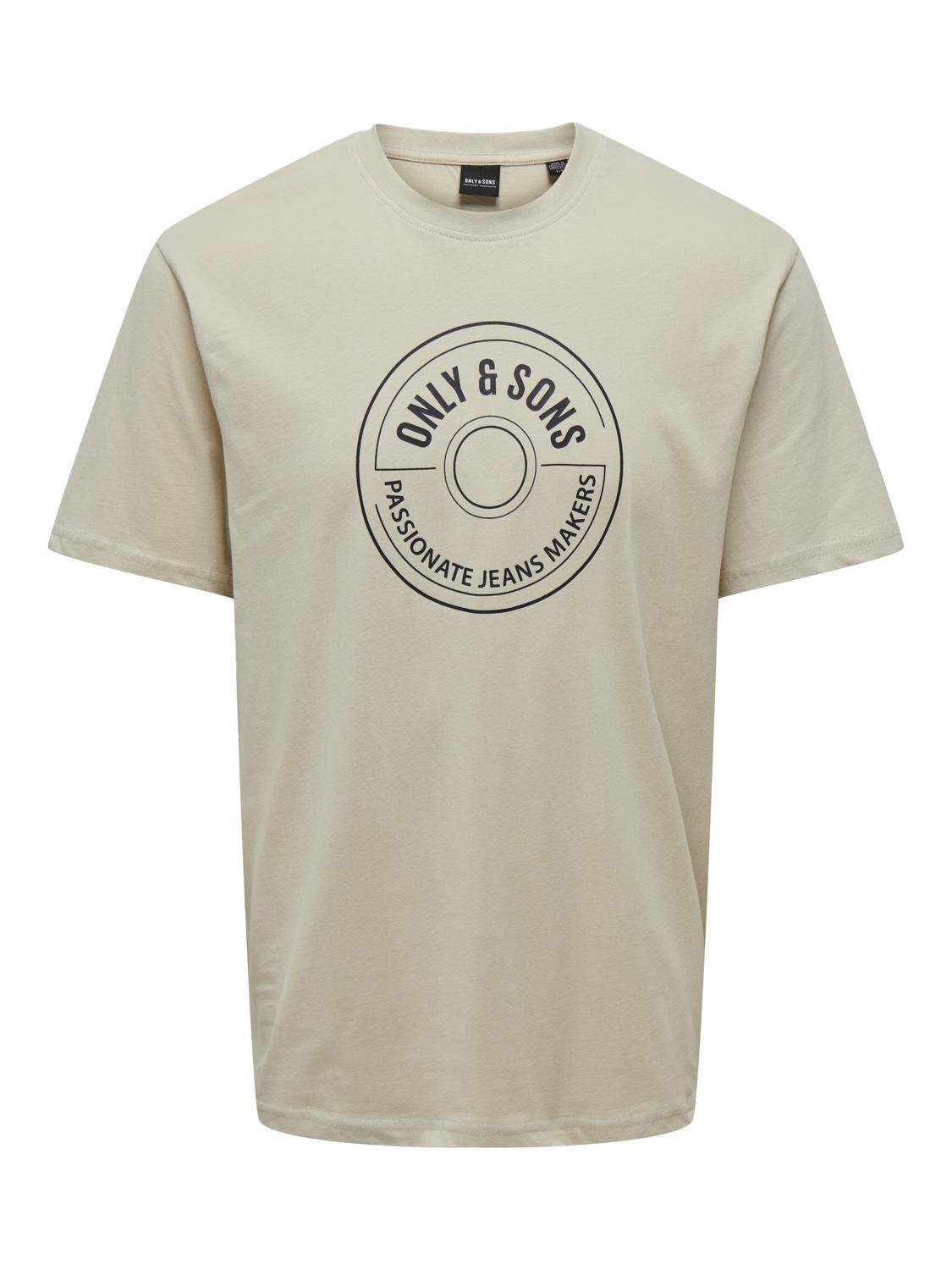 ONLY & SONS Rundhalsshirt "ONSLAMER LIFE REG LOGO SS TEE" günstig online kaufen