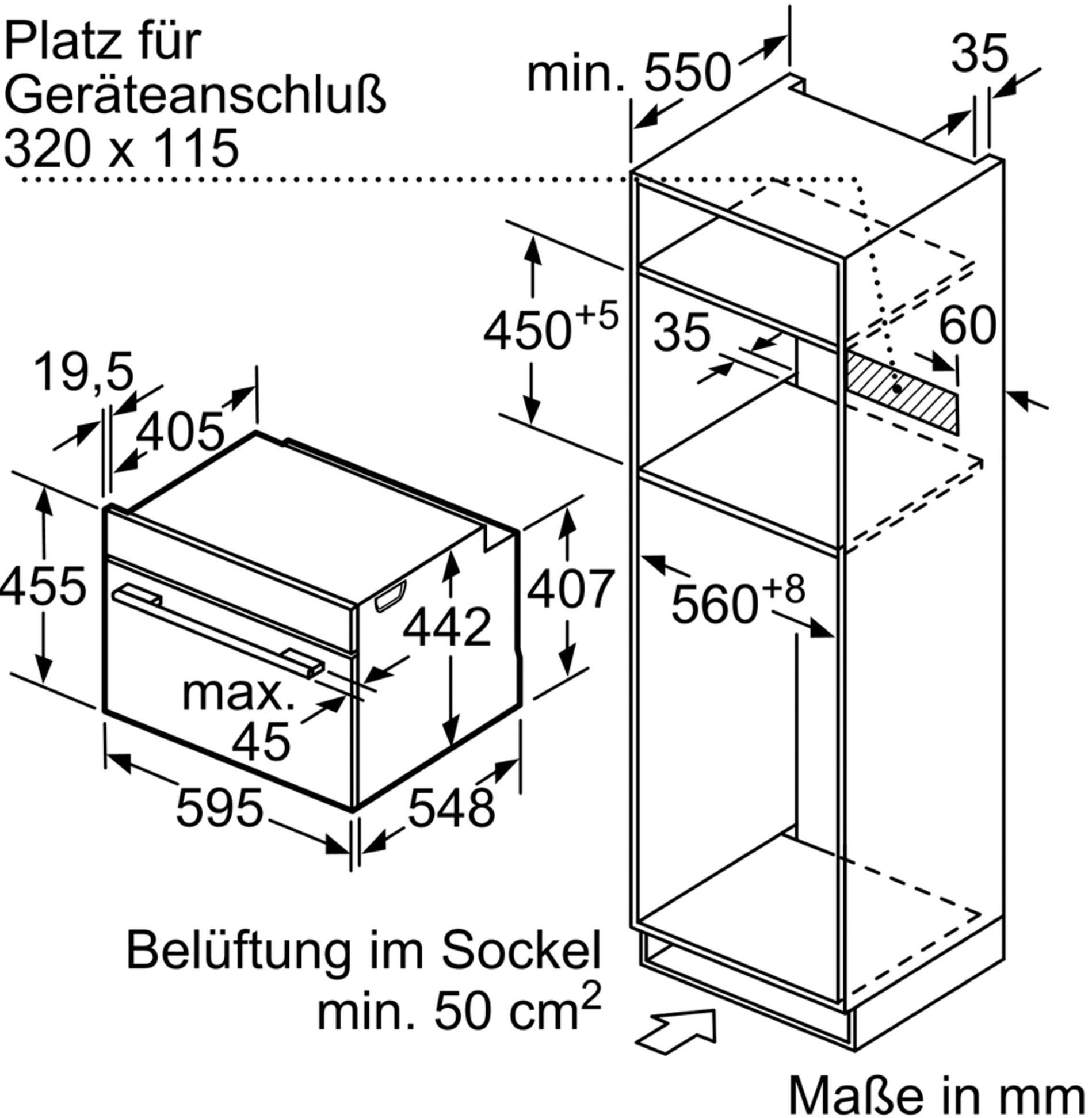 BOSCH Backofen mit Mikrowelle »CMG633BS1«, CMG633BB1, mit Automatikprogrammen