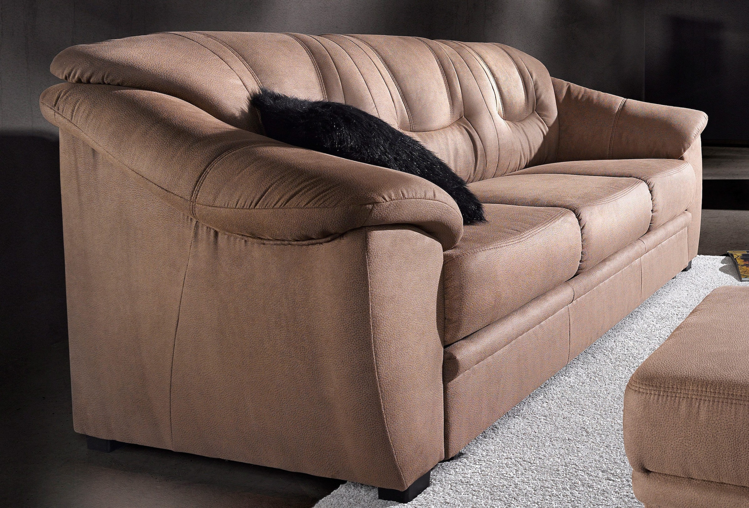 sit&more 3-Sitzer »Safira«, inklusive komfortablem Federkern, wahlweise mit Bettfunktion