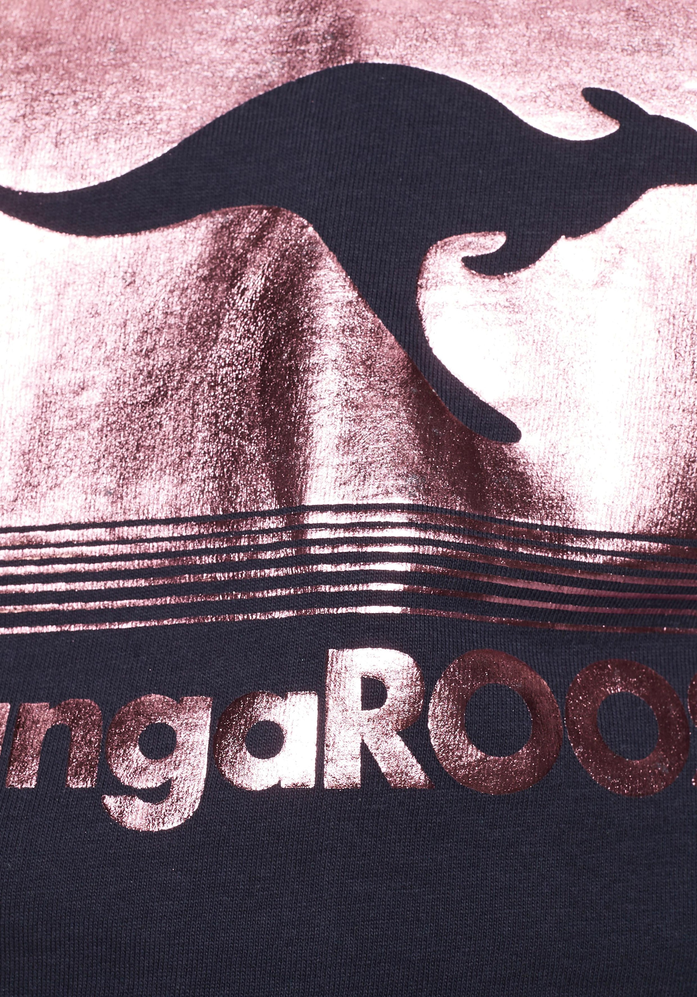 | mit online KangaROOS Foliendruck BAUR bestellen Langarmshirt,
