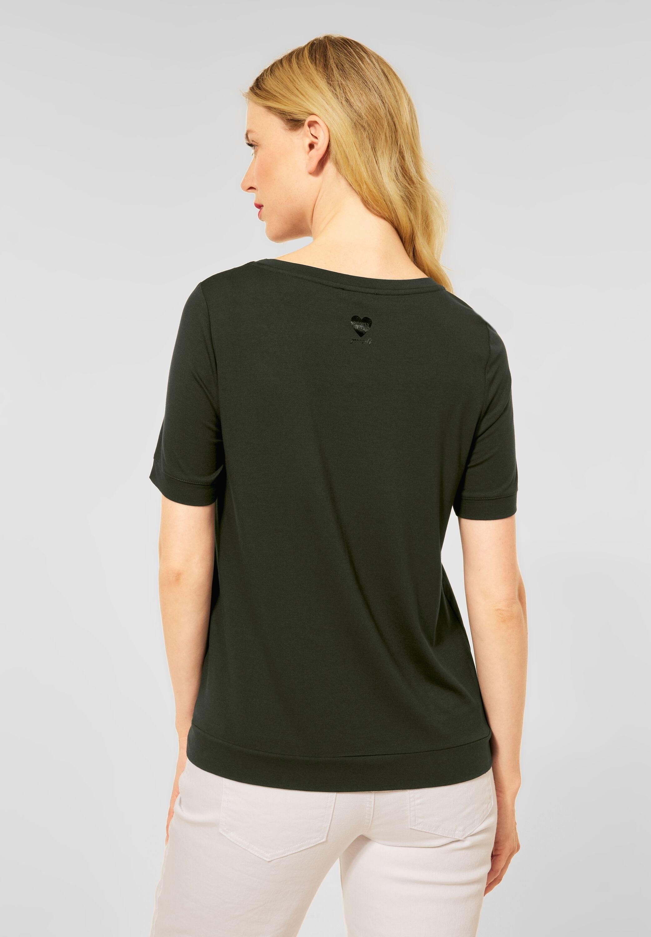 STREET ONE T-Shirt, mit Materialmix