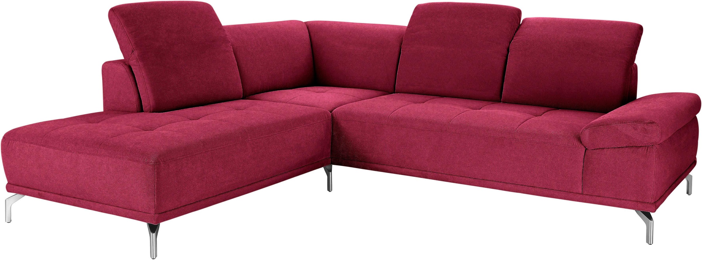 Home affaire Ecksofa "Caluna" Inkl.Sitztiefenverstellung, wahlweise mit Kop günstig online kaufen