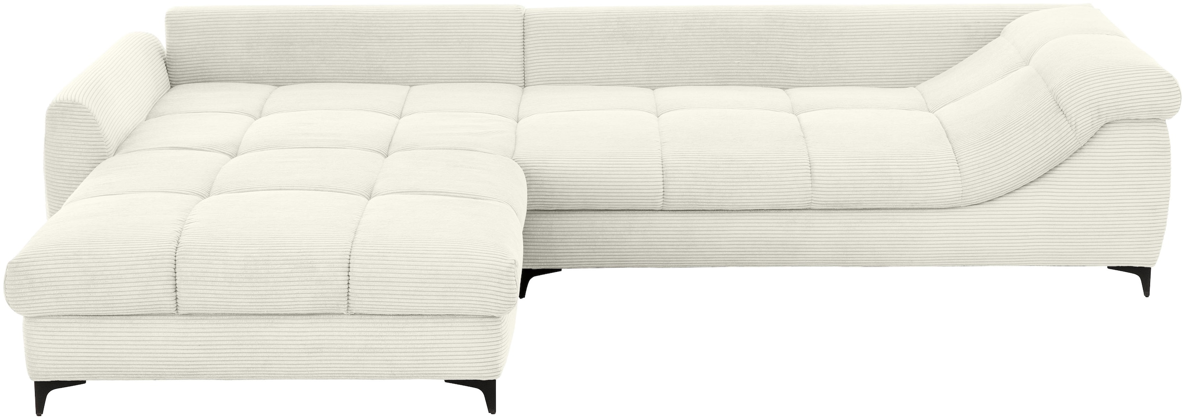 Mr. Couch Ecksofa »Ronaldo, L-Form, wahlweise mit Kaltschaum« mit Kaltschaum, bis 140 kg pro Sitzplatz belastbar