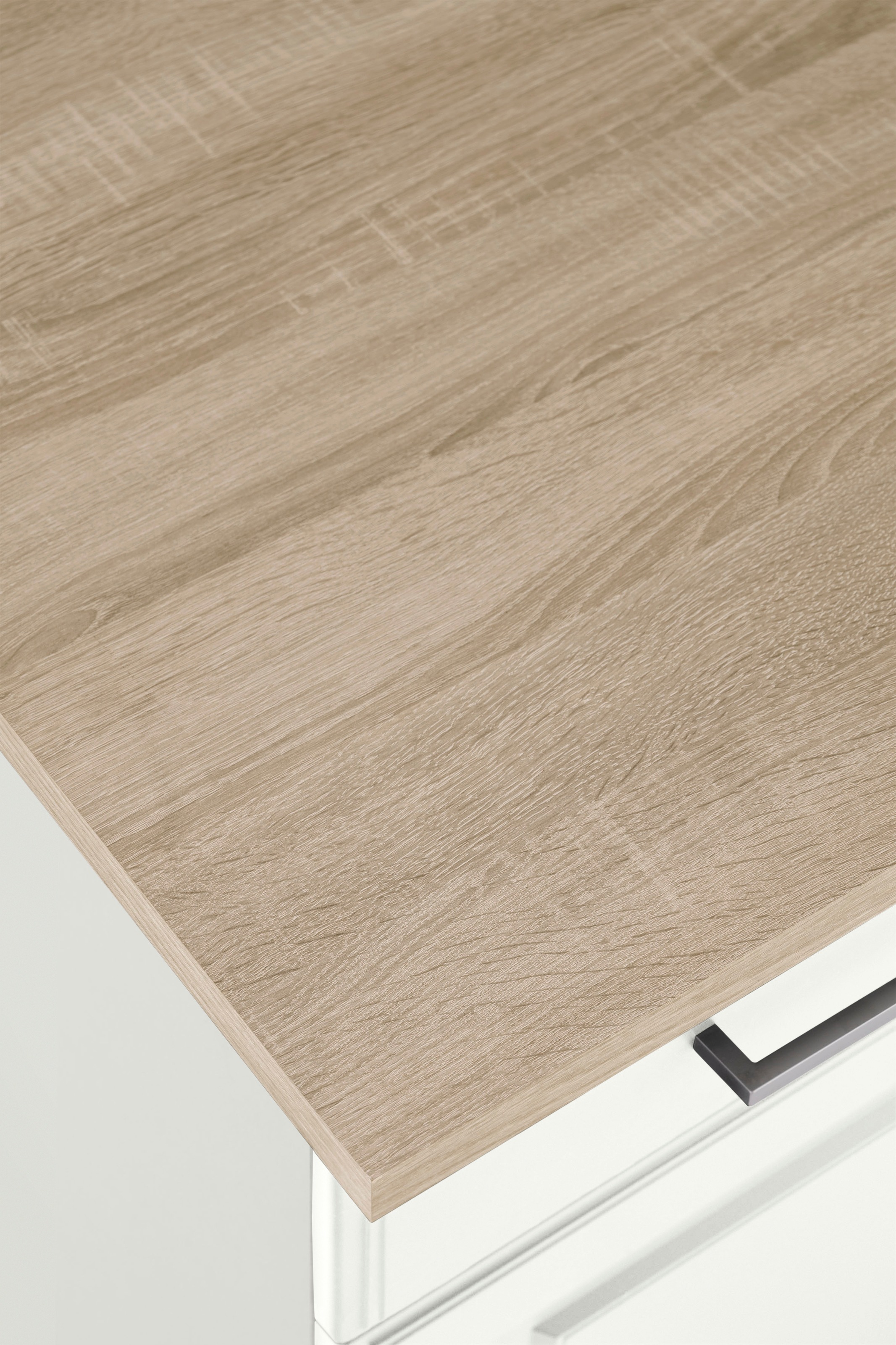 KOCHSTATION Küchenzeile »KS-Stockholm«, Breite 310 cm, mit hochwertigen MDF Fronten im Landhaus-Stil
