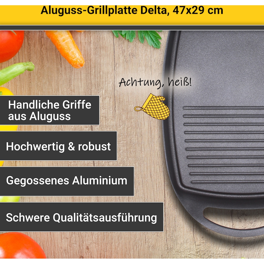 Krüger Grillplatte »Delta«, (1 St.)